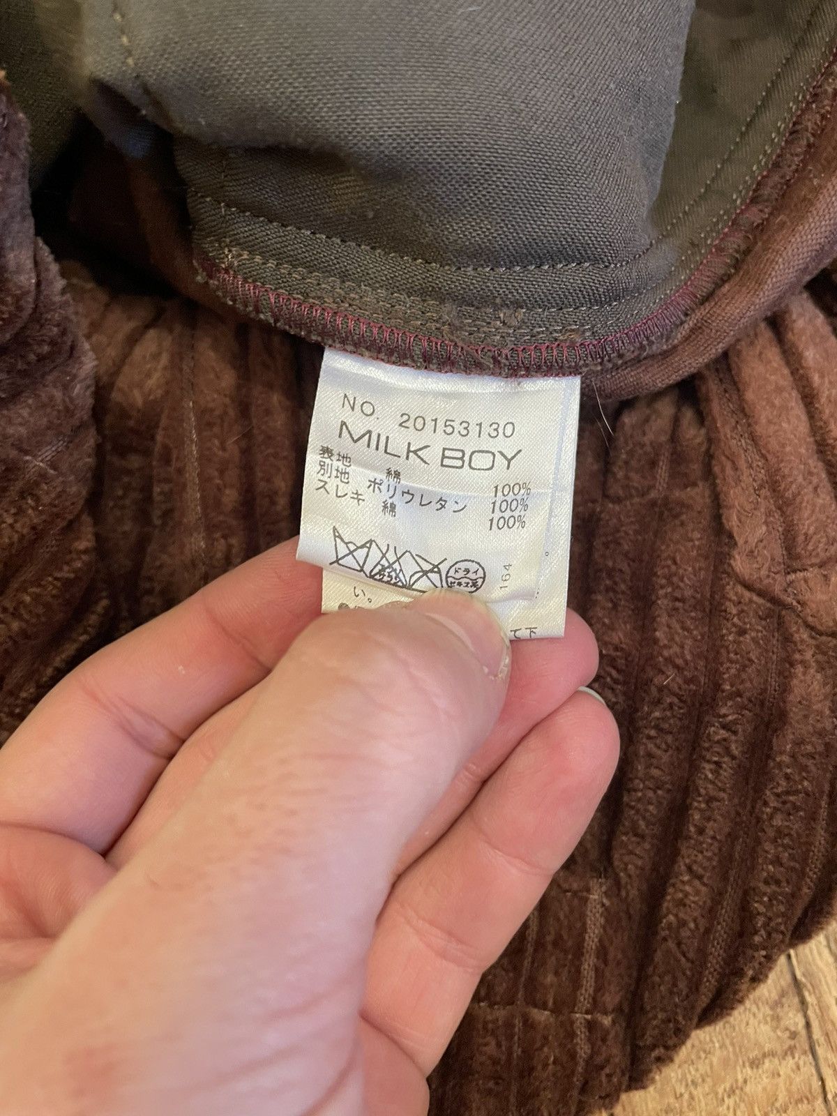 20471120 × Beauty Beast Milkboy Corduroy Cargo Pants with Snakeskin Detail Size US 30 / EU 46 - 5 Thumbnail