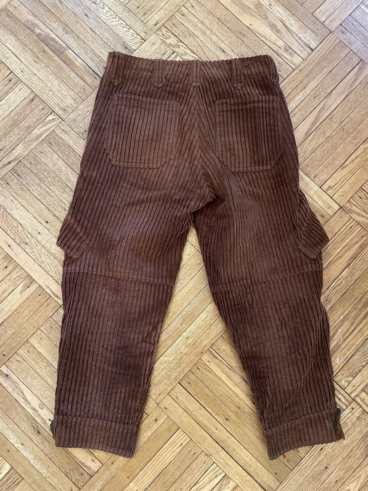 20471120 × Beauty Beast Milkboy Corduroy Cargo Pants with Snakeskin Detail Size US 30 / EU 46 - 6 Thumbnail