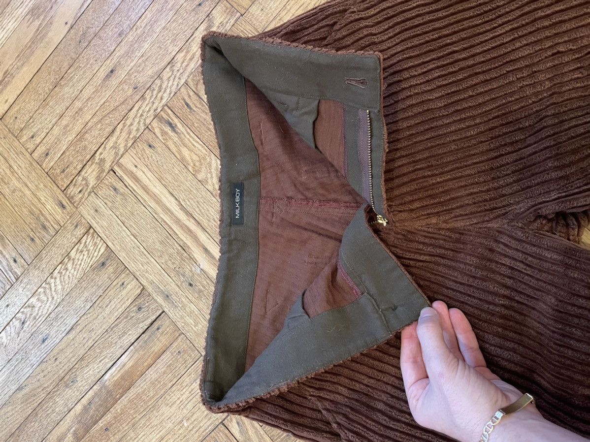 20471120 × Beauty Beast Milkboy Corduroy Cargo Pants with Snakeskin Detail Size US 30 / EU 46 - 4 Thumbnail