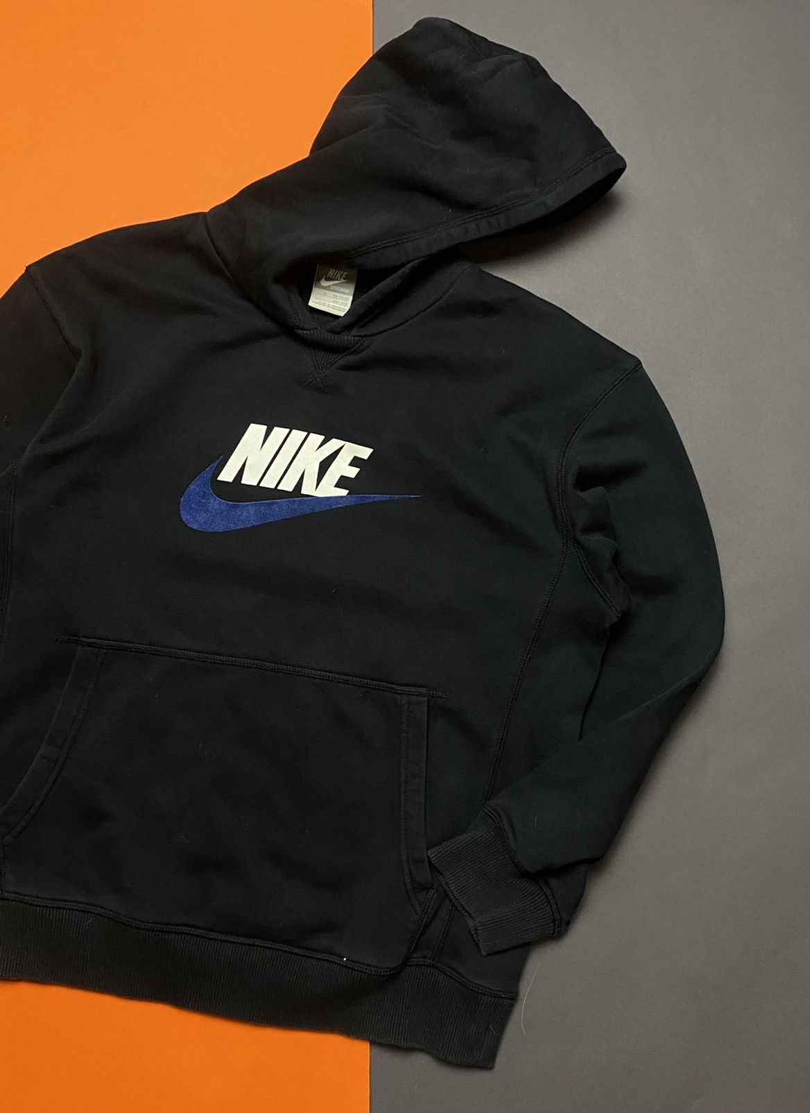 Nike × Vintage Vintage Nike Hoodies velvet logo Size US S / EU 44-46 / 1 - 2 Thumbnail