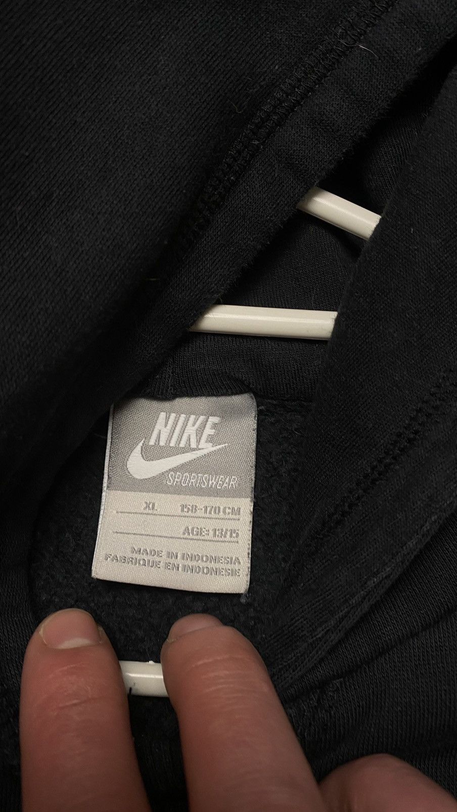 Nike × Vintage Vintage Nike Hoodies velvet logo Size US S / EU 44-46 / 1 - 5 Thumbnail
