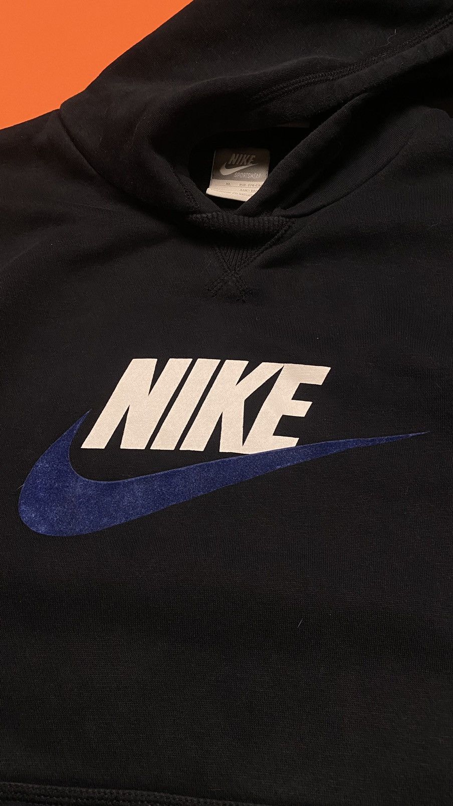 Nike × Vintage Vintage Nike Hoodies velvet logo Size US S / EU 44-46 / 1 - 4 Thumbnail
