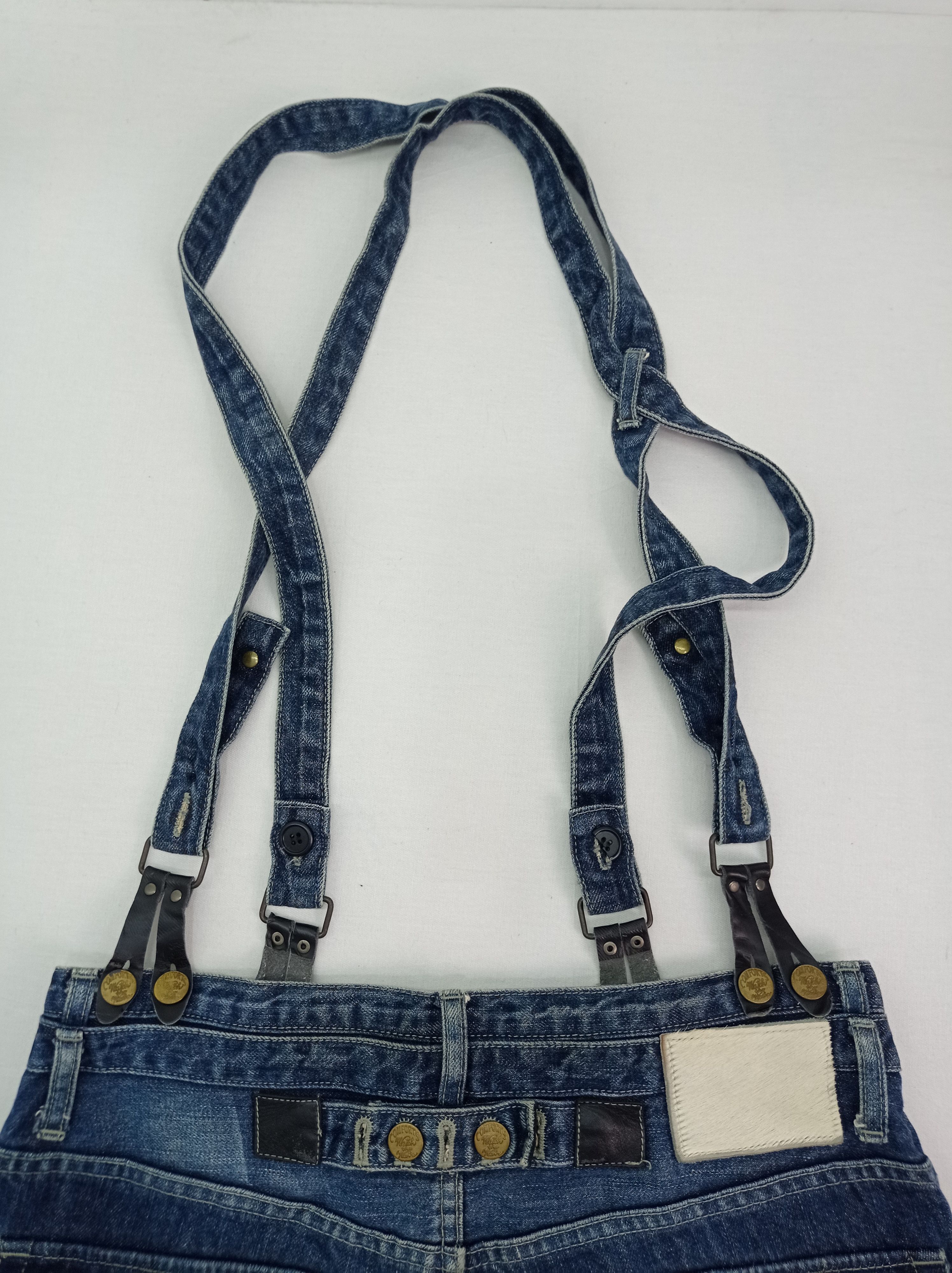 PPFM 🔥Vintage PPFM Suspender Denim Pants Size US 31 - 17 Thumbnail