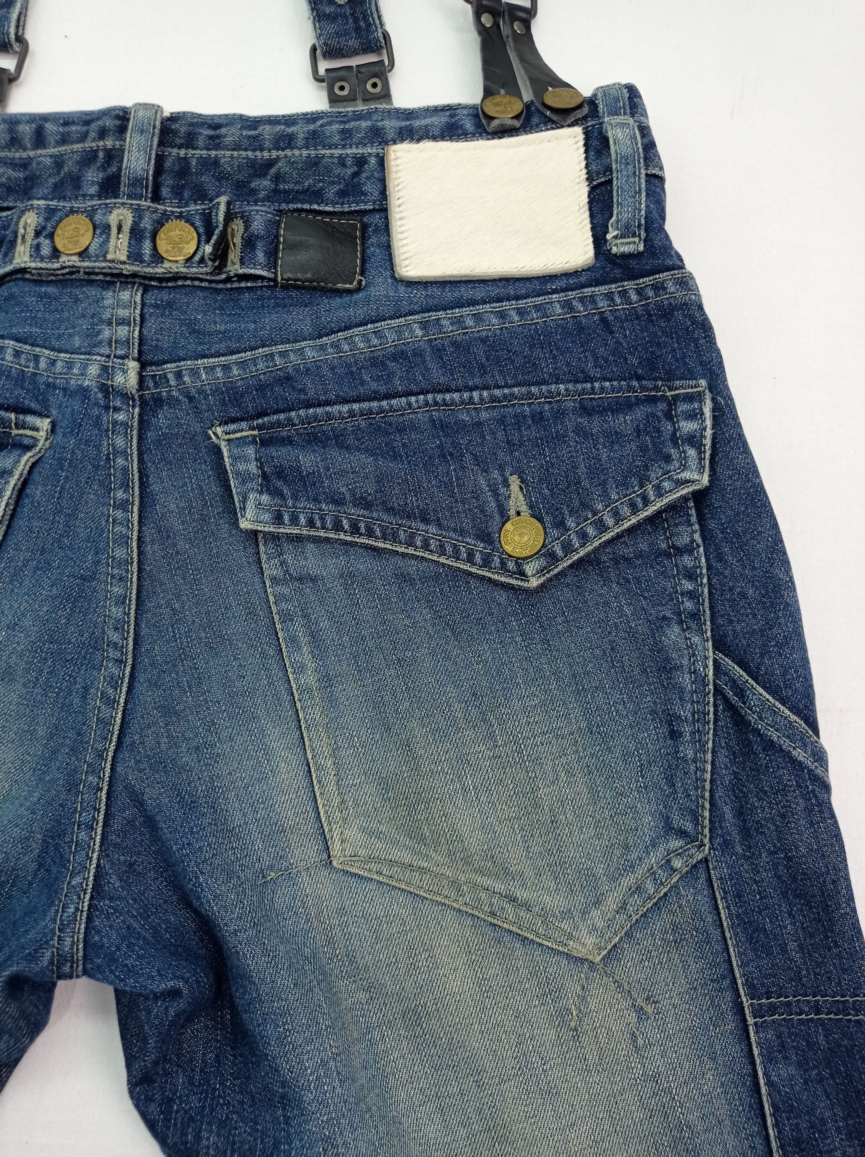 PPFM 🔥Vintage PPFM Suspender Denim Pants Size US 31 - 16 Thumbnail
