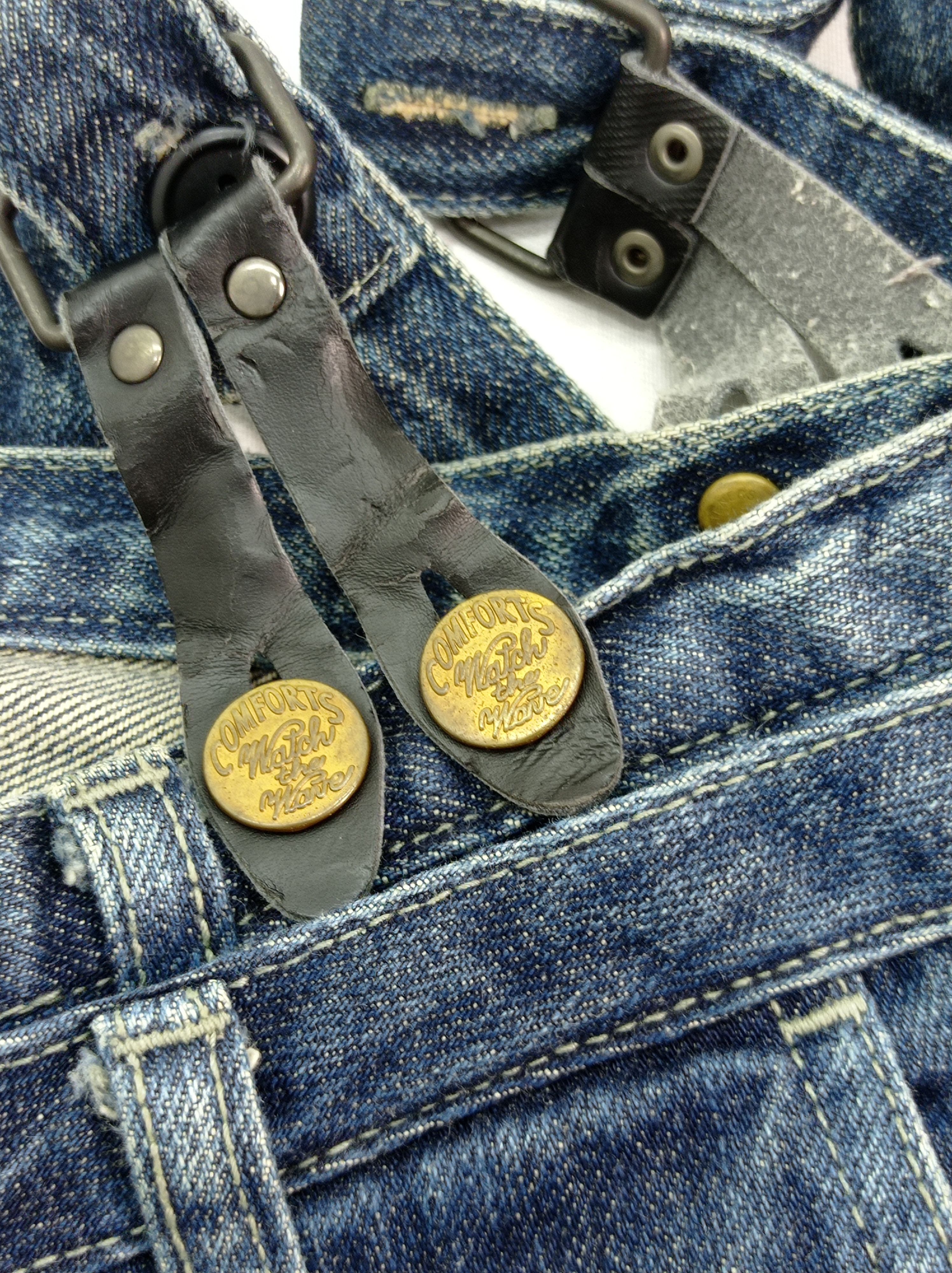 PPFM 🔥Vintage PPFM Suspender Denim Pants Size US 31 - 8 Thumbnail