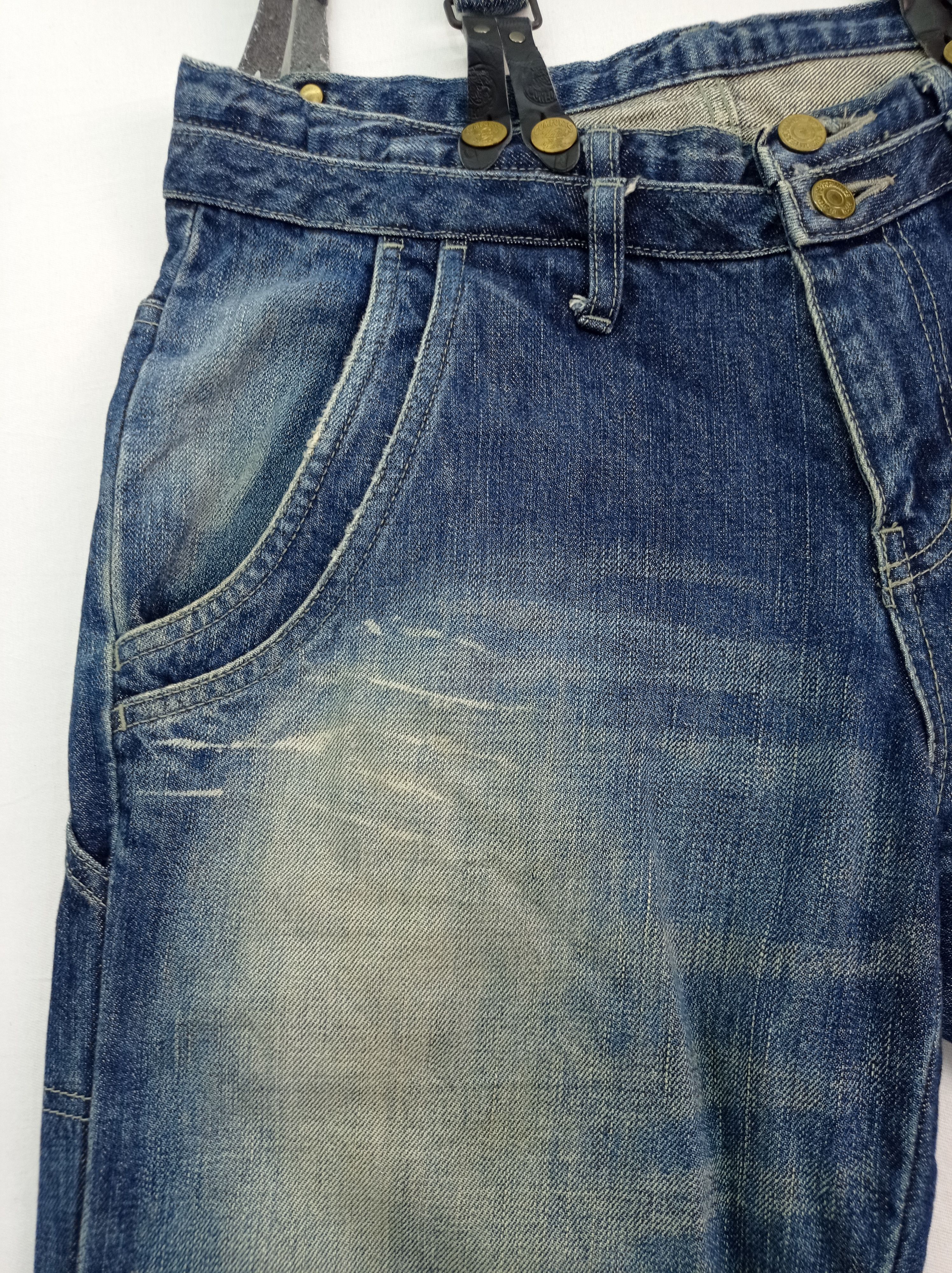 PPFM 🔥Vintage PPFM Suspender Denim Pants Size US 31 - 12 Thumbnail