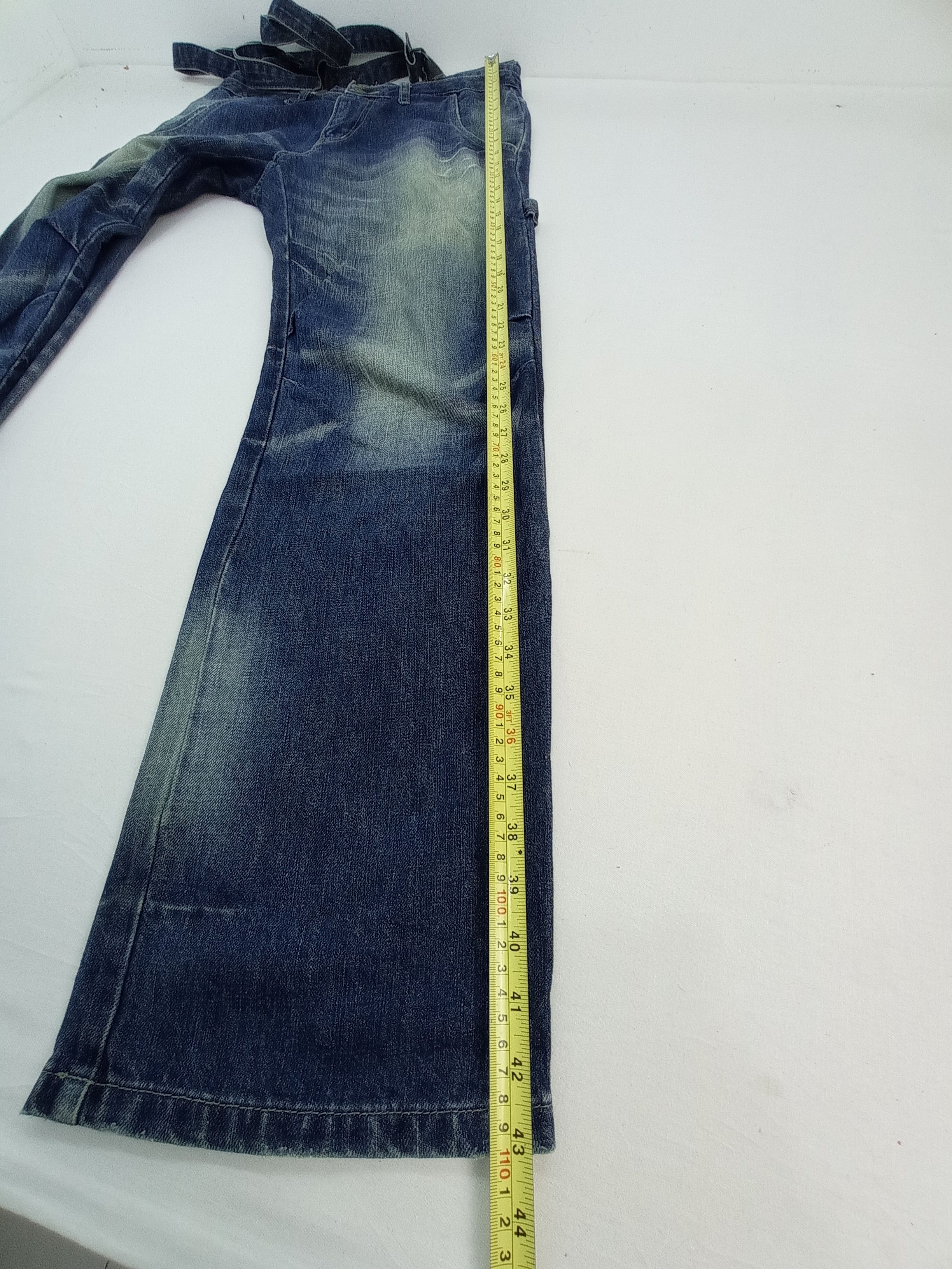 PPFM 🔥Vintage PPFM Suspender Denim Pants Size US 31 - 19 Thumbnail