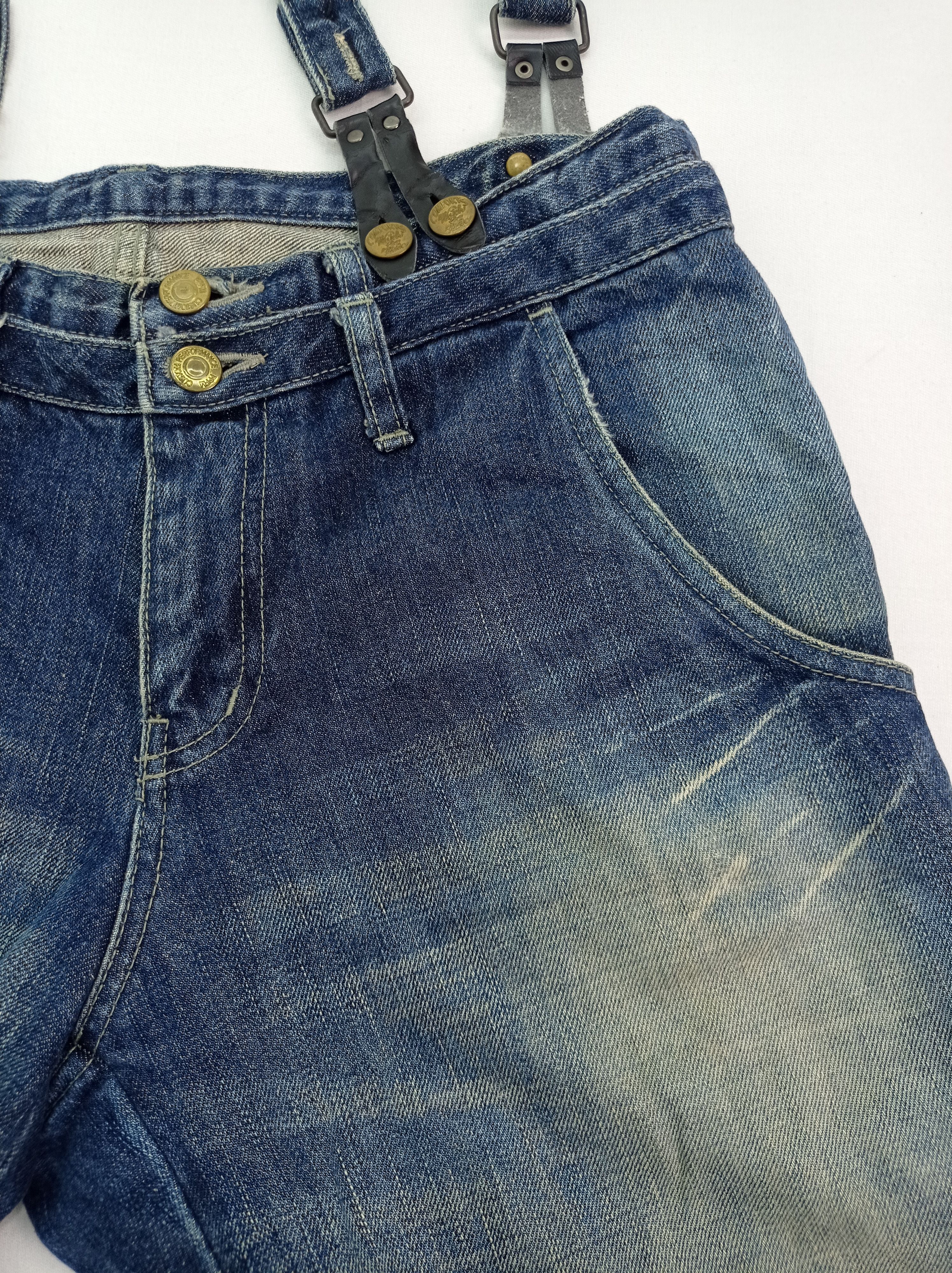 PPFM 🔥Vintage PPFM Suspender Denim Pants Size US 31 - 13 Thumbnail