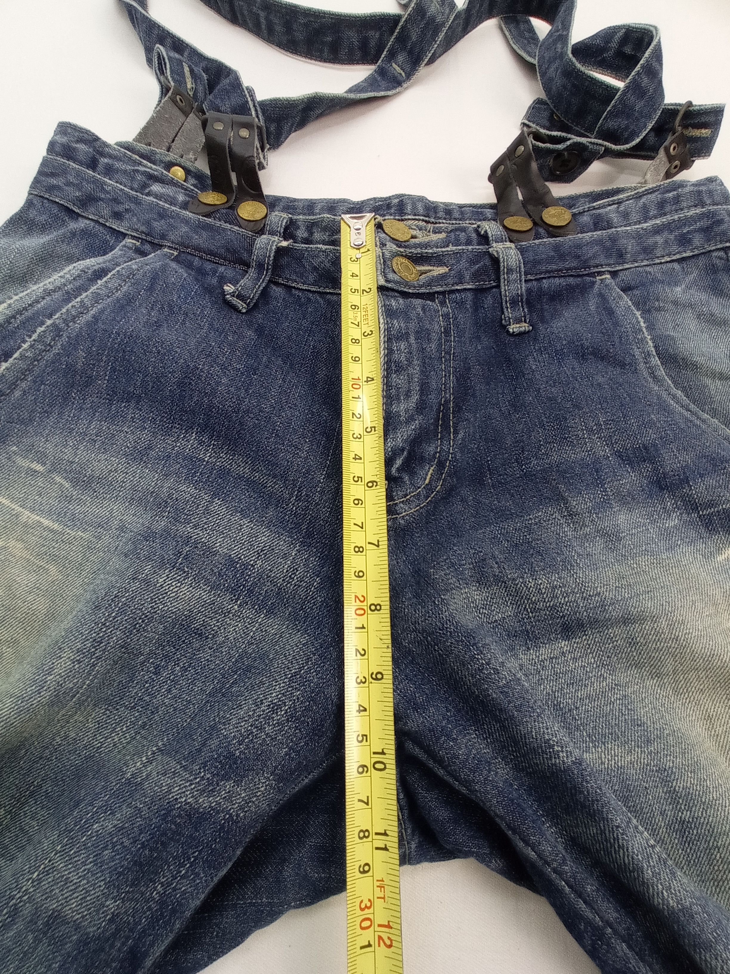 PPFM 🔥Vintage PPFM Suspender Denim Pants Size US 31 - 23 Thumbnail