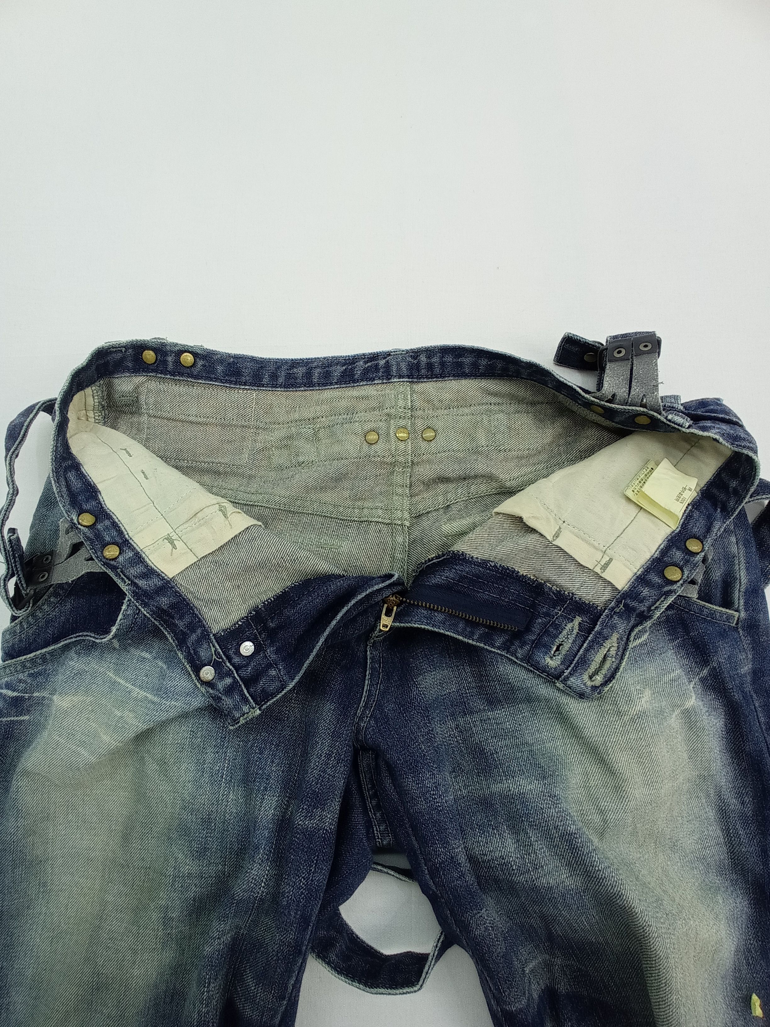 PPFM 🔥Vintage PPFM Suspender Denim Pants Size US 31 - 4 Thumbnail