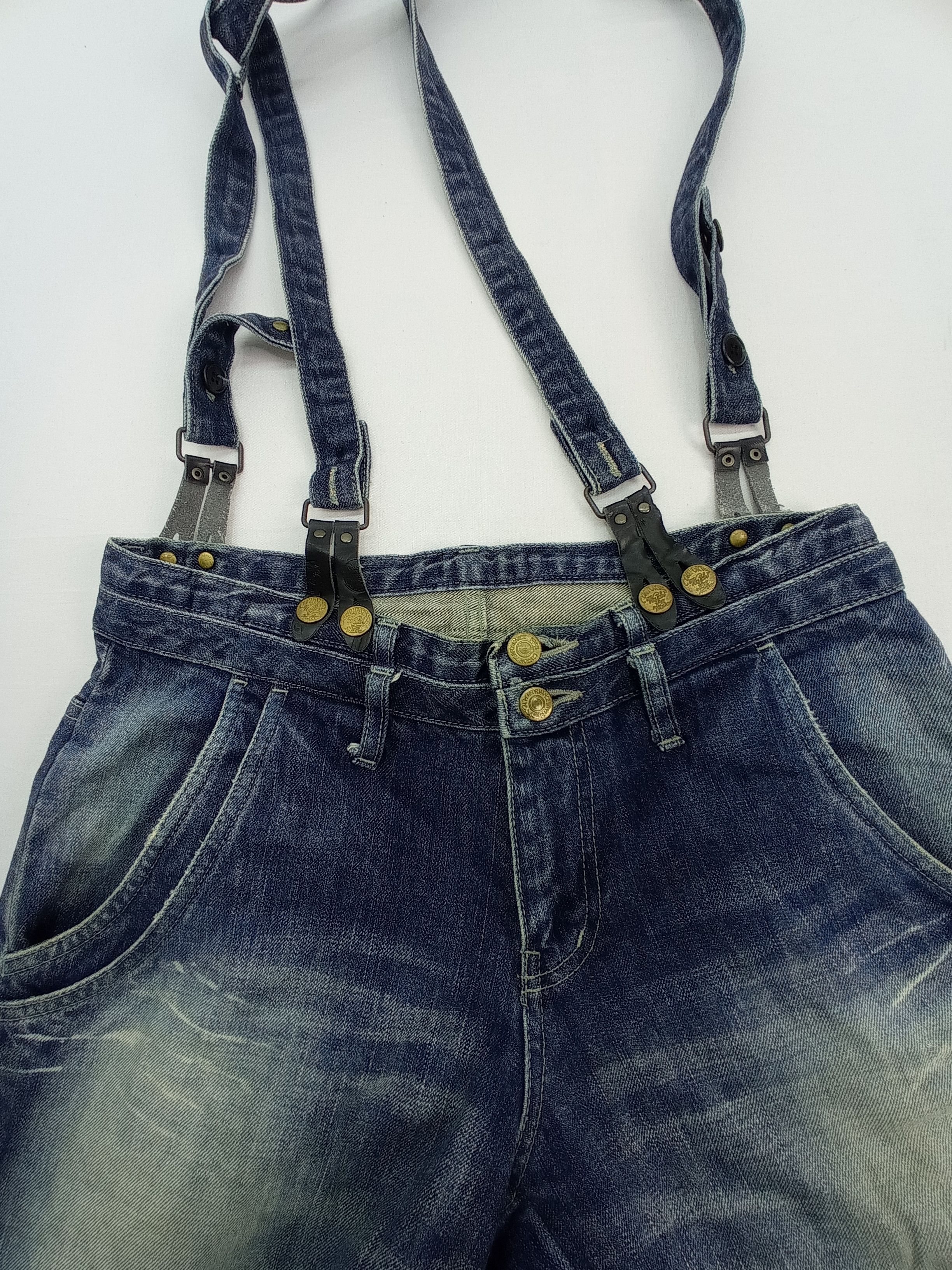 PPFM 🔥Vintage PPFM Suspender Denim Pants Size US 31 - 14 Thumbnail