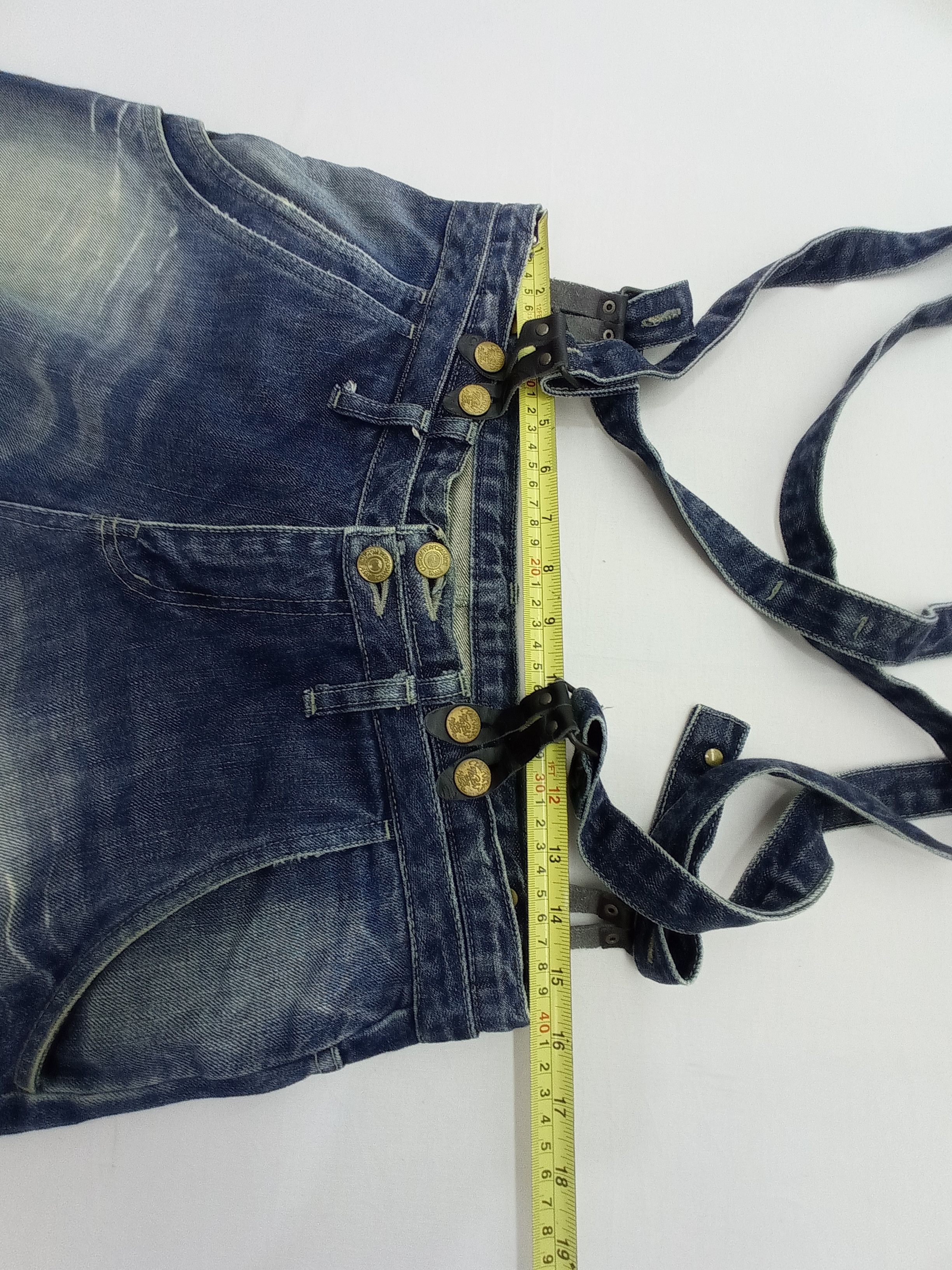 PPFM 🔥Vintage PPFM Suspender Denim Pants Size US 31 - 24 Thumbnail