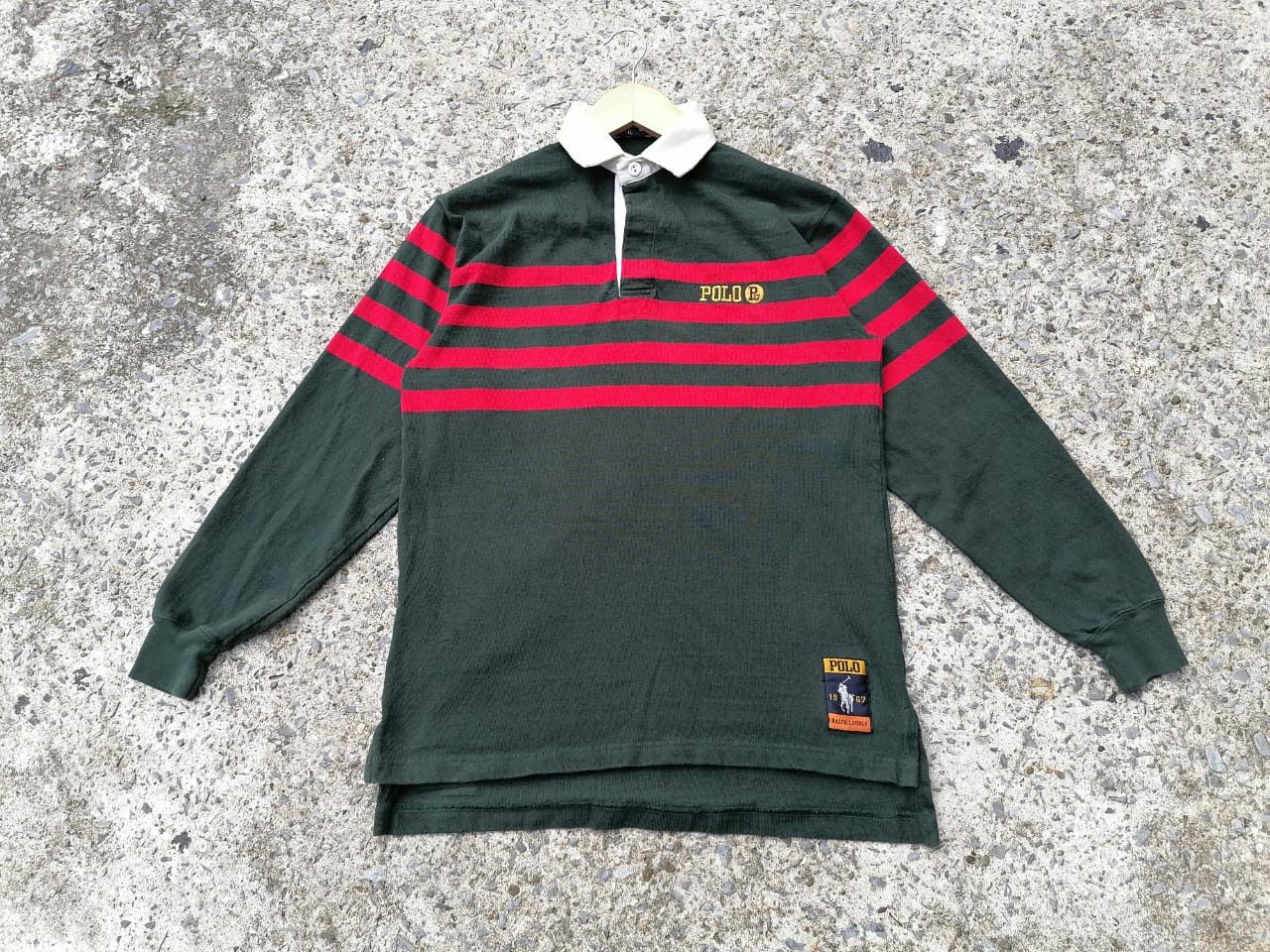 Polo Ralph Lauren Polo Ralph Lauren Rugby Longsleeve Size US S / EU 44-46 / 1 - 1 Thumbnail