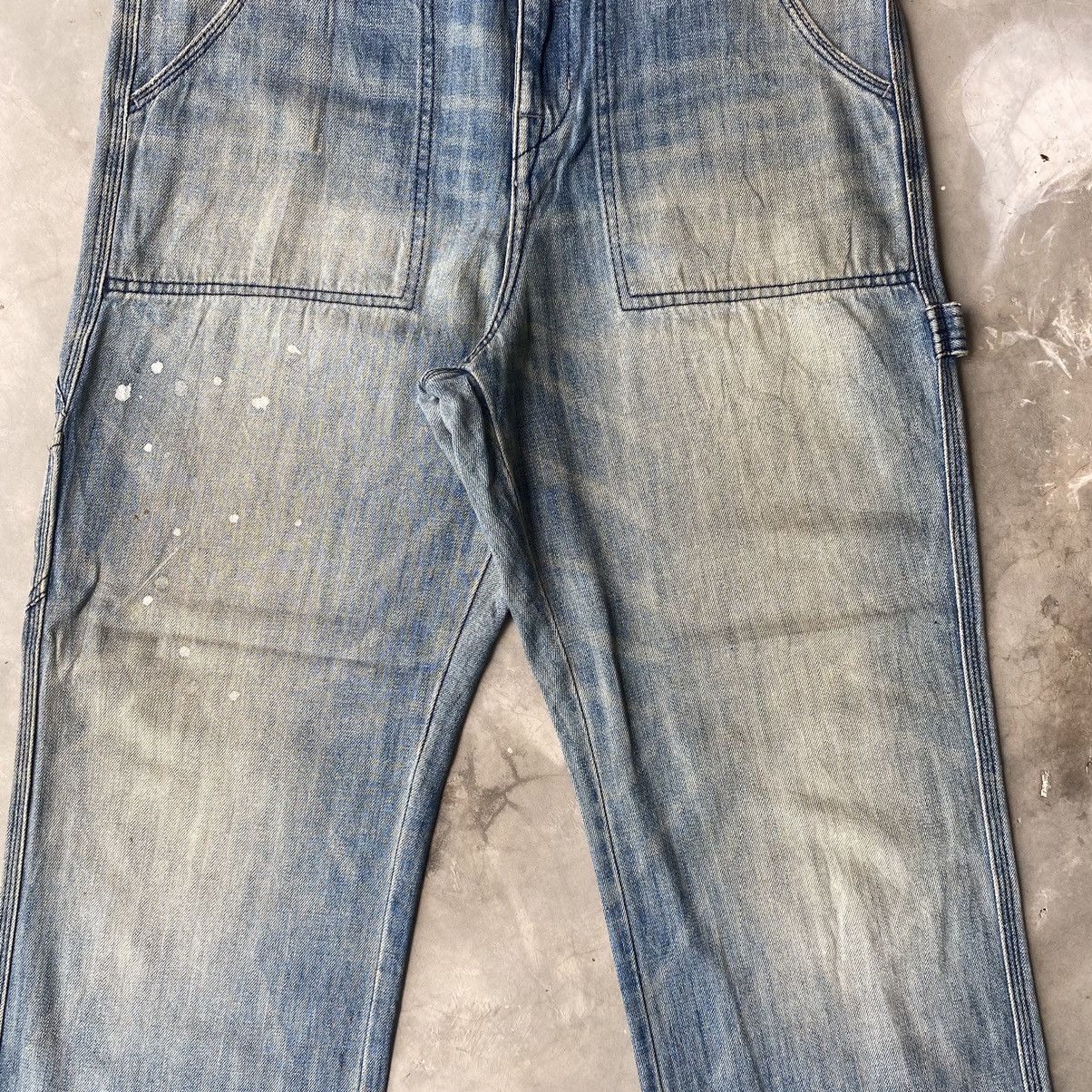 Japanese Brand × Vintage Vintage Japanese denim baggy jeans carpenter wide leg Size US 34 / EU 50 - 3 Thumbnail