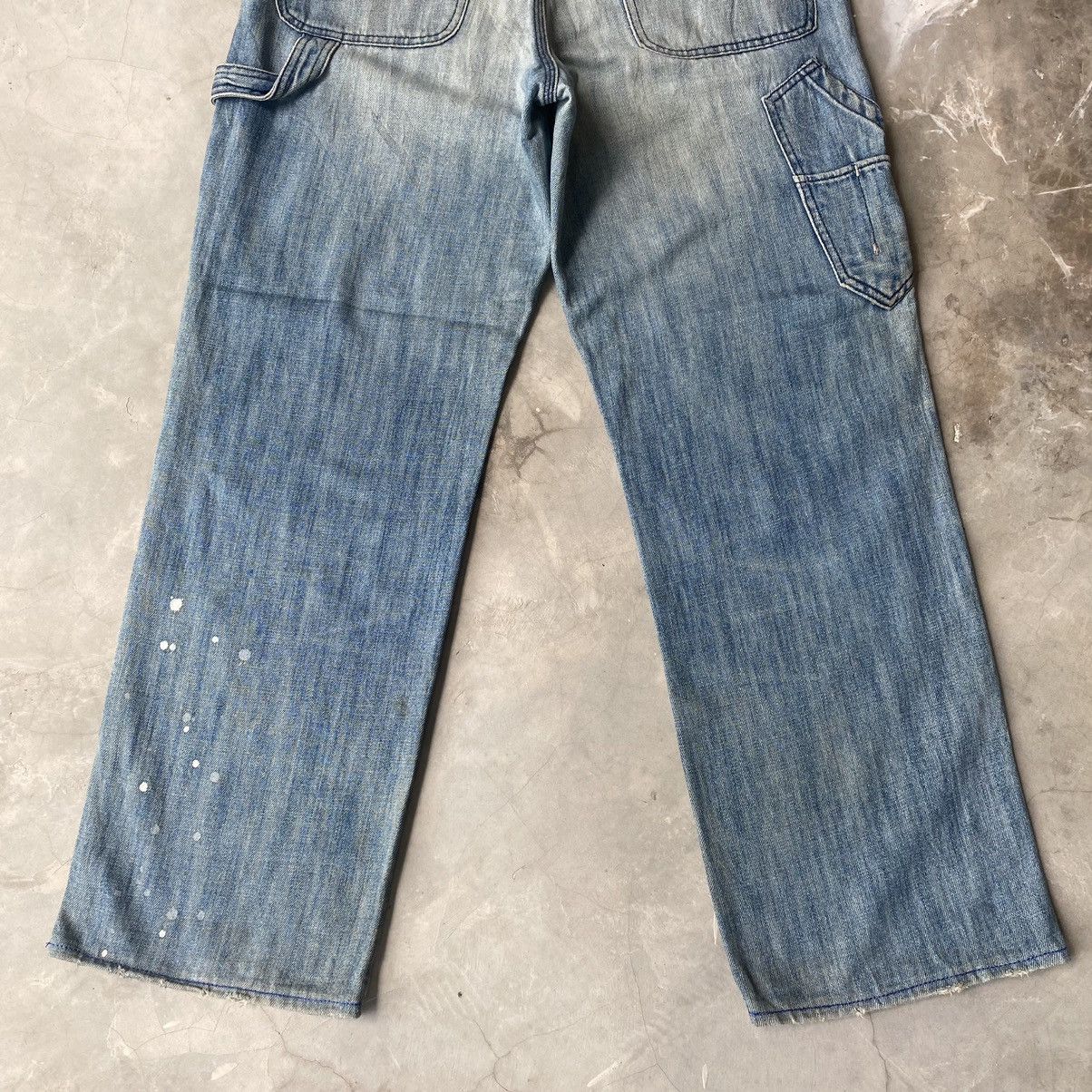 Japanese Brand × Vintage Vintage Japanese denim baggy jeans carpenter wide leg Size US 34 / EU 50 - 10 Thumbnail