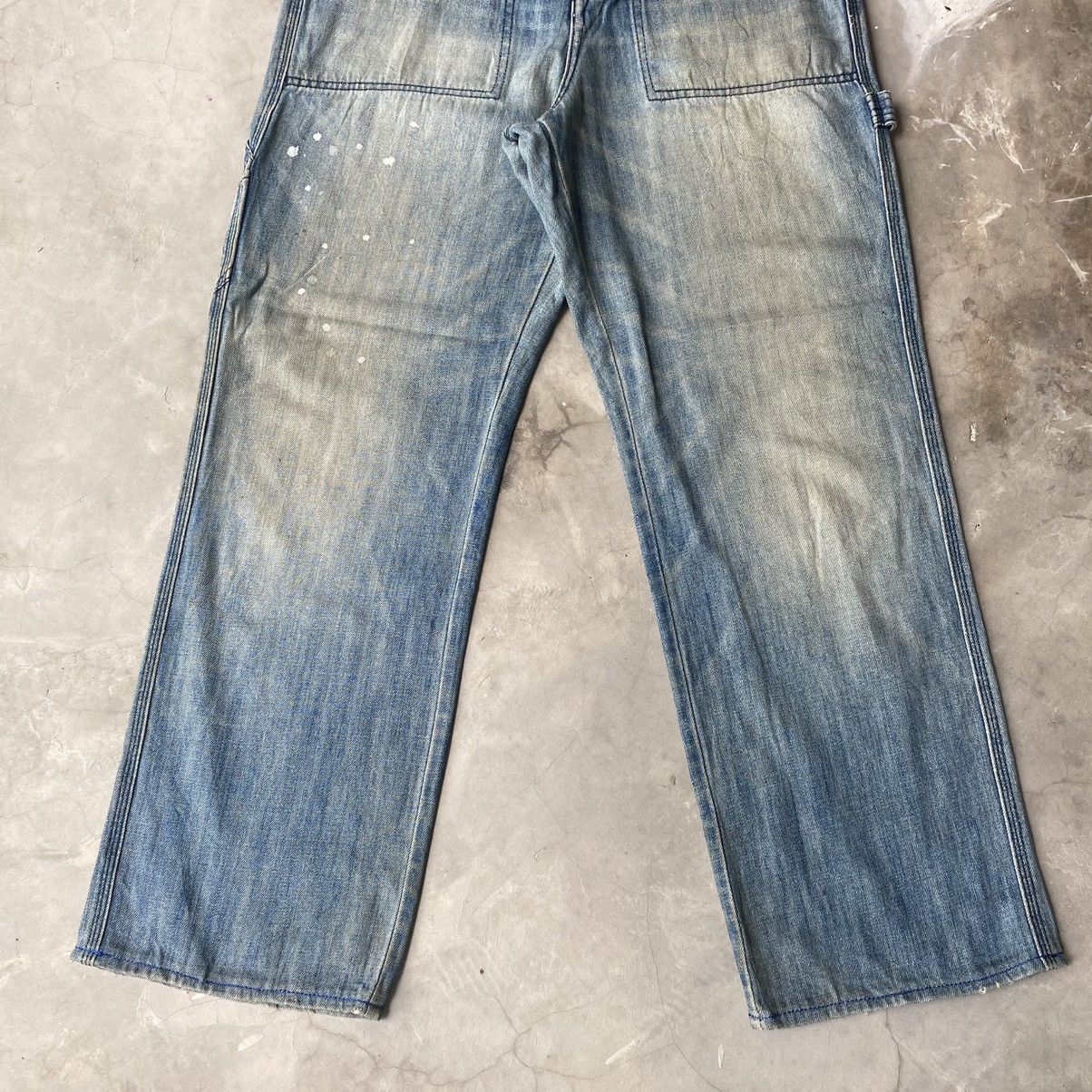 Japanese Brand × Vintage Vintage Japanese denim baggy jeans carpenter wide leg Size US 34 / EU 50 - 2 Thumbnail