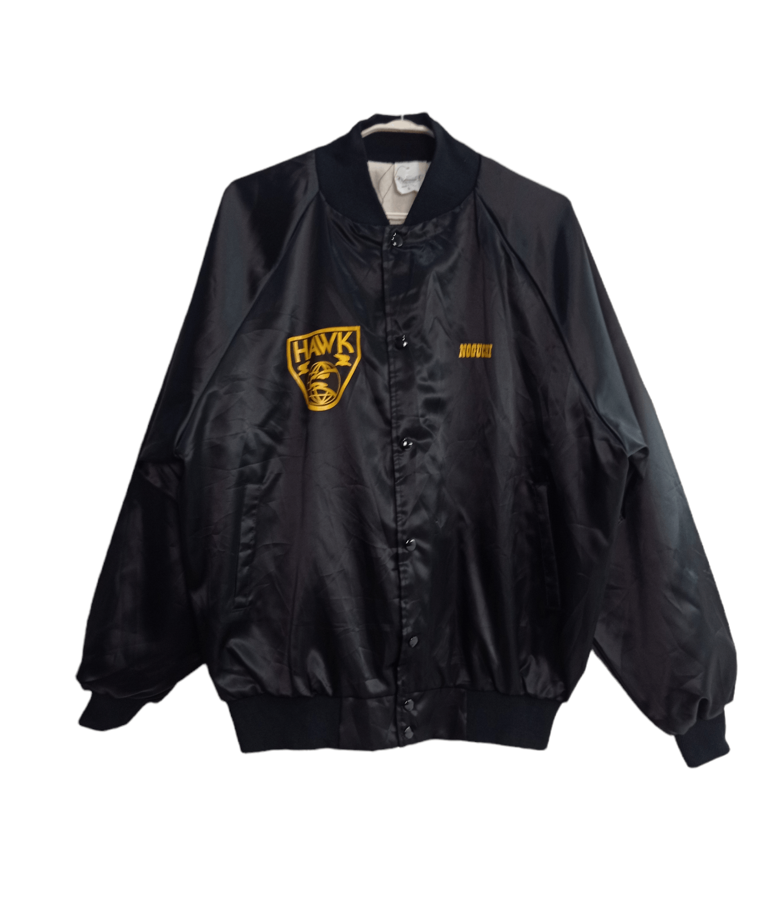 image of Auburn Sportswear Hawk Bomber Jacket in Black, Men's (Size Large)