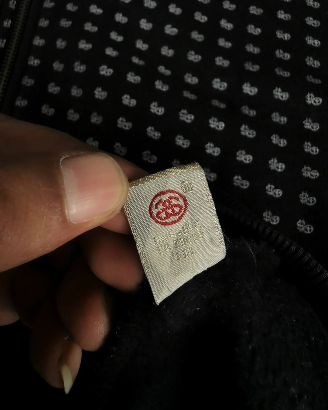 Stussy × Vintage Vtg Y2K Stussy Peace And Prosperity AOP Monogram Hoodie Size US L / EU 52-54 / 3 - 7 Thumbnail