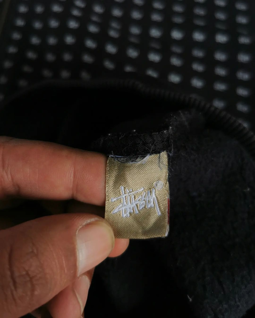 Stussy × Vintage Vtg Y2K Stussy Peace And Prosperity AOP Monogram Hoodie Size US L / EU 52-54 / 3 - 8 Thumbnail