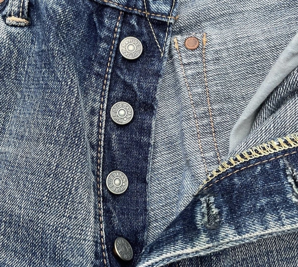 Japanese Brand Pure Blue Japan Vintage Selvedge Aging Wash Denim Size US 32 / EU 48 - 12 Thumbnail