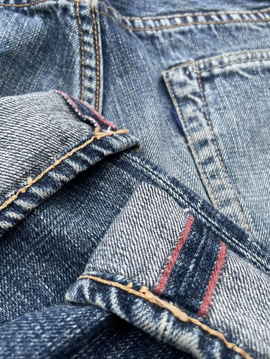 Japanese Brand Pure Blue Japan Vintage Selvedge Aging Wash Denim Size US 32 / EU 48 - 6 Thumbnail