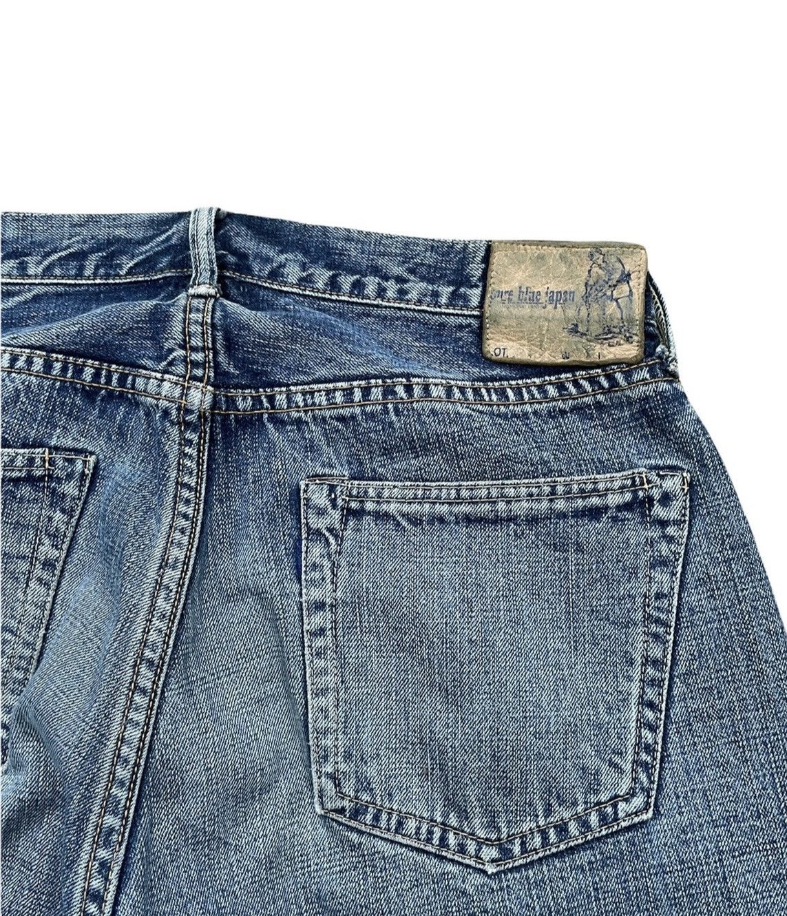 Japanese Brand Pure Blue Japan Vintage Selvedge Aging Wash Denim Size US 32 / EU 48 - 7 Thumbnail