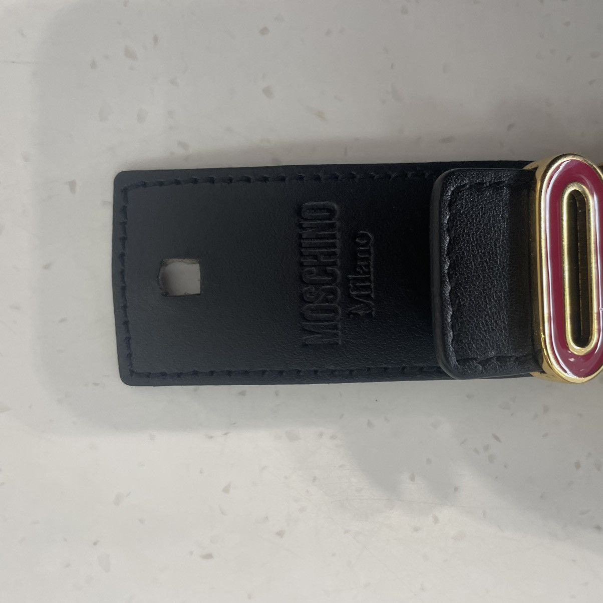 Moschino Moschino Multi Colored Belt Buckle Size 54 Size 34 - 3 Thumbnail