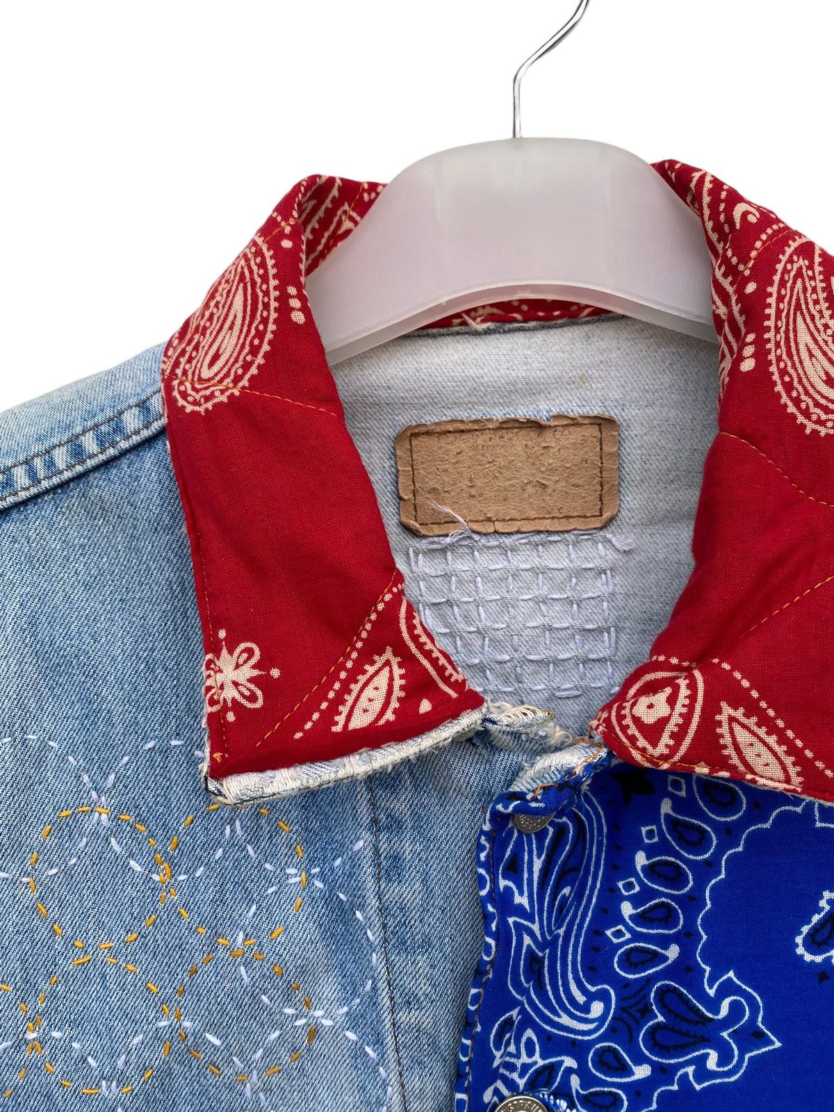 Levi's Vintage Levis Rework With Bandana and Sashiko Stitch Size US L / EU 52-54 / 3 - 6 Thumbnail