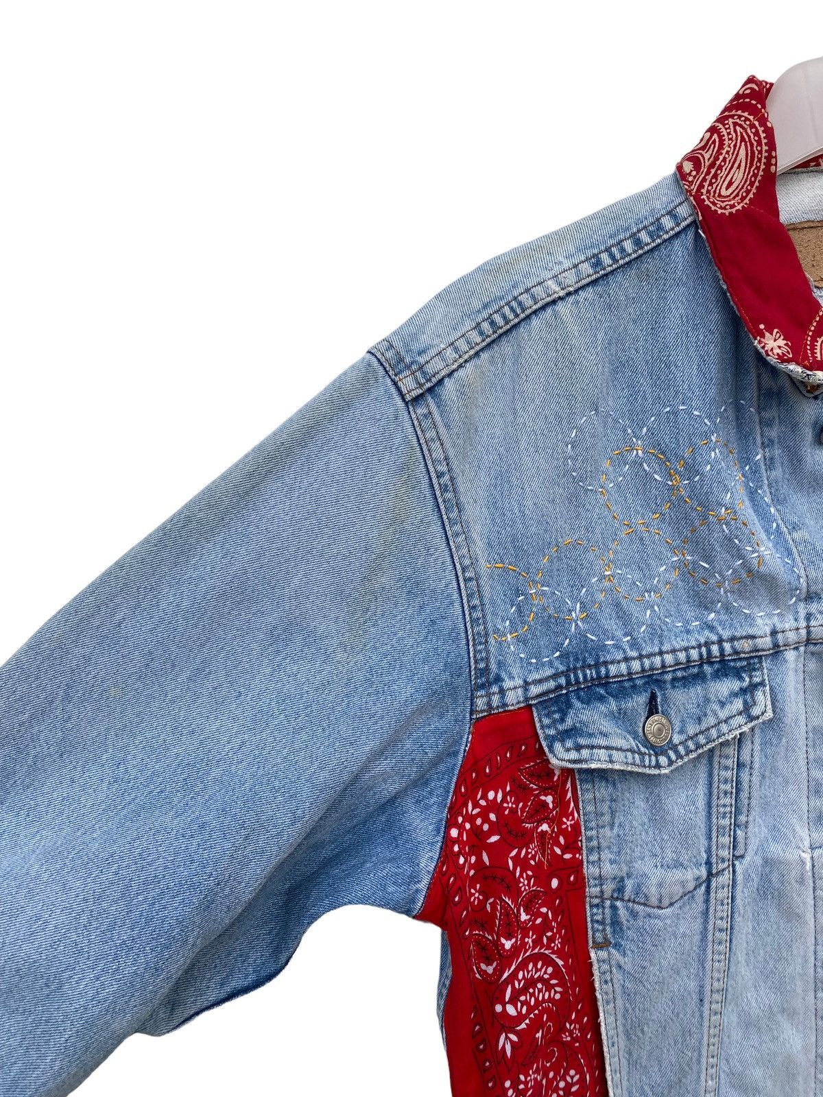 Levi's Vintage Levis Rework With Bandana and Sashiko Stitch Size US L / EU 52-54 / 3 - 14 Thumbnail