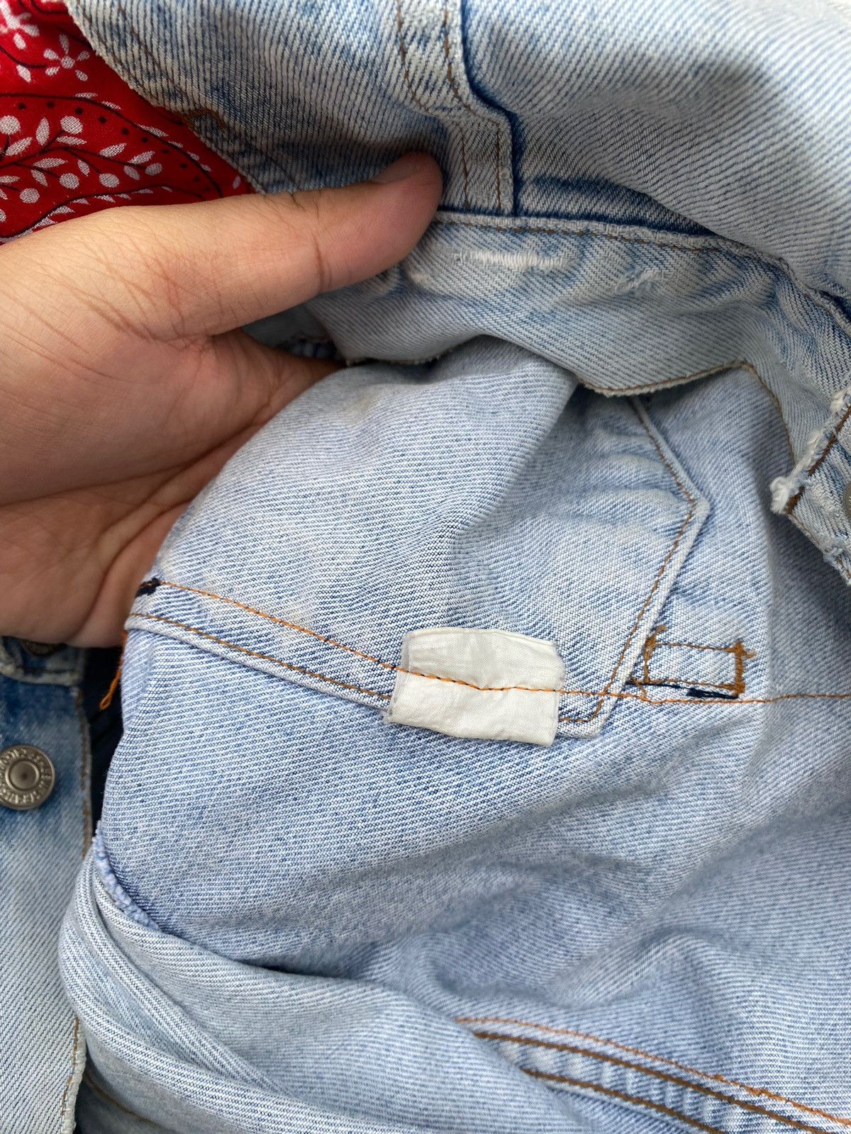 Levi's Vintage Levis Rework With Bandana and Sashiko Stitch Size US L / EU 52-54 / 3 - 15 Thumbnail