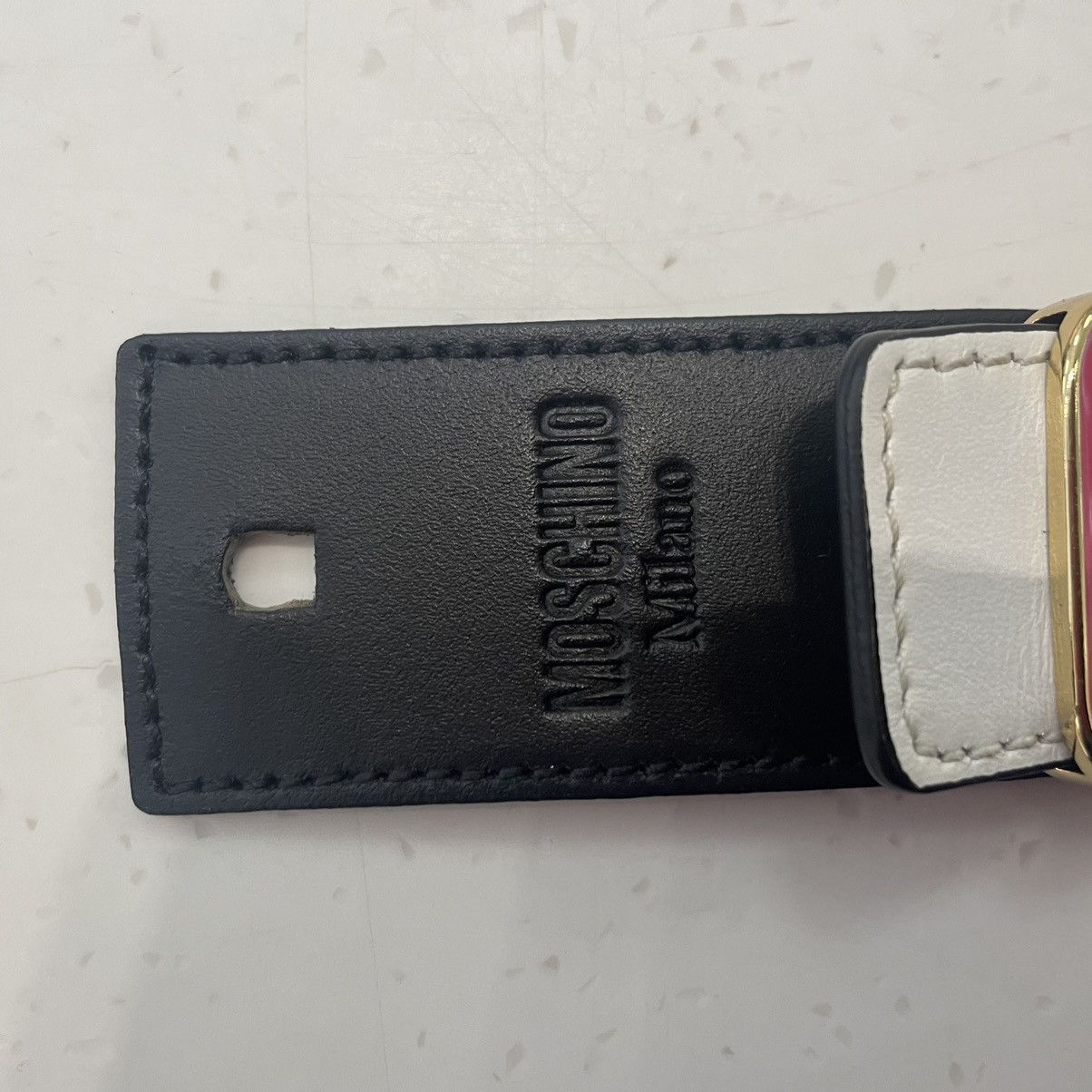 Moschino Moschino Multi Colored Belt Buckle Size 50 Size 30 - 4 Thumbnail