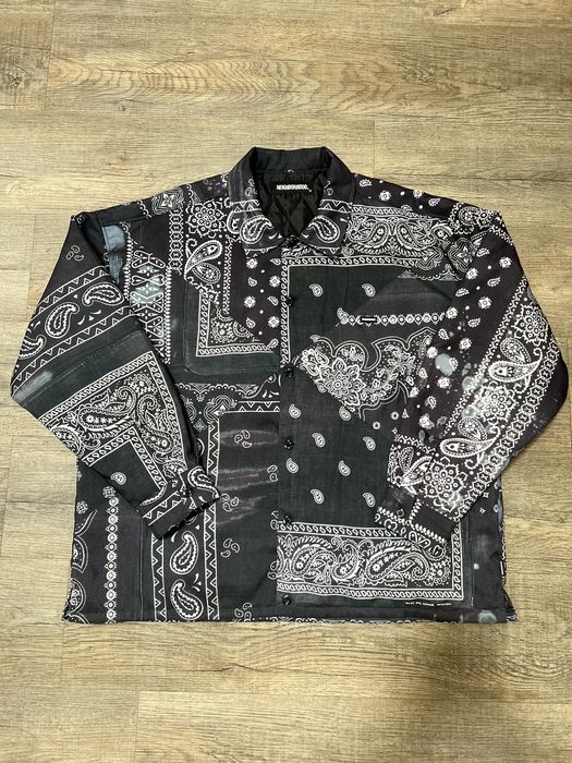 Neighborhood Neighborhood Japan Paisley Bandana Print Shirt Jacket