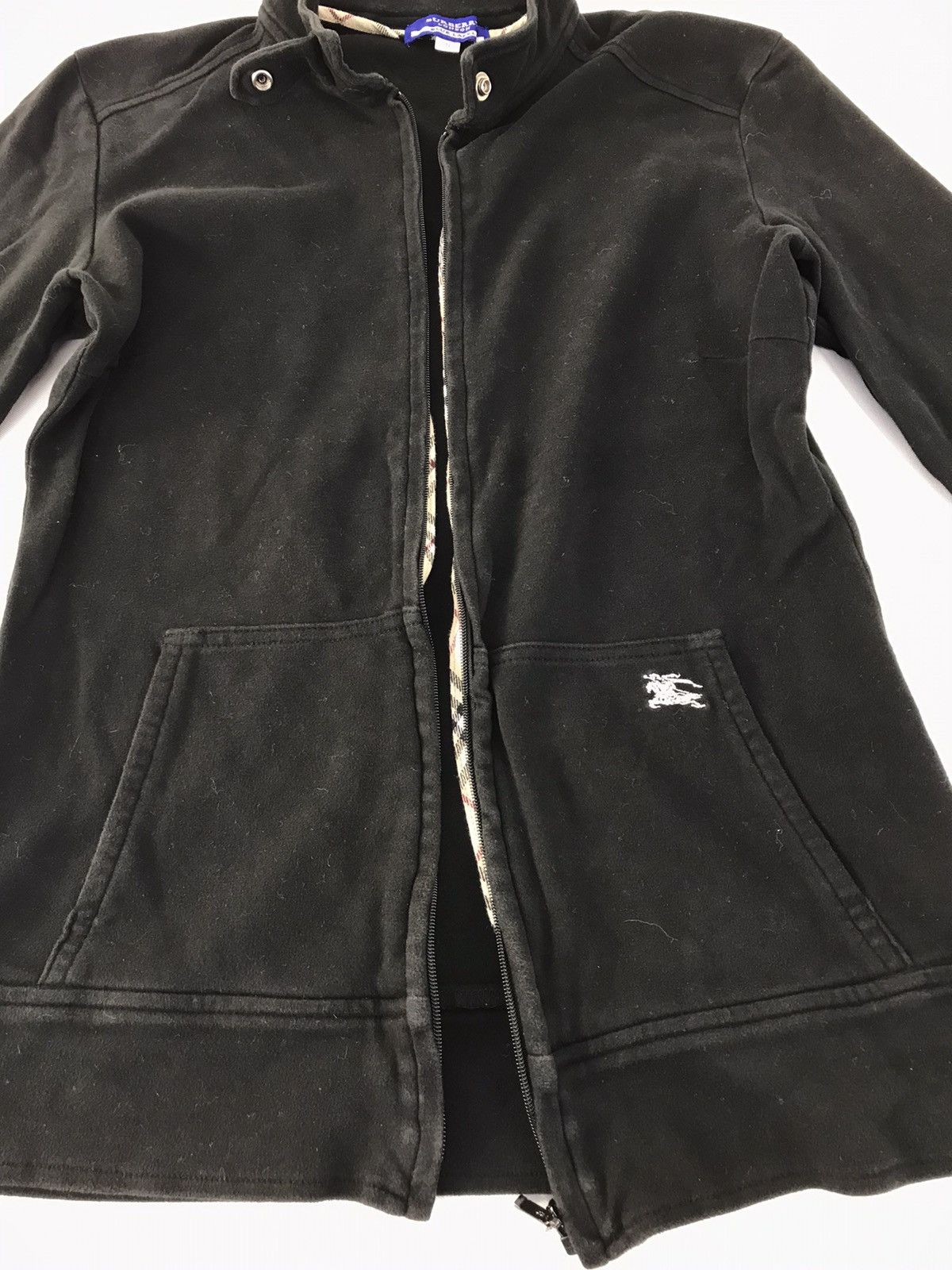 Burberry × Designer Burberry London Blue Label Sweatshirt Double Pocket K2184j Size XS / US 0-2 / IT 36-38 - 3 Thumbnail