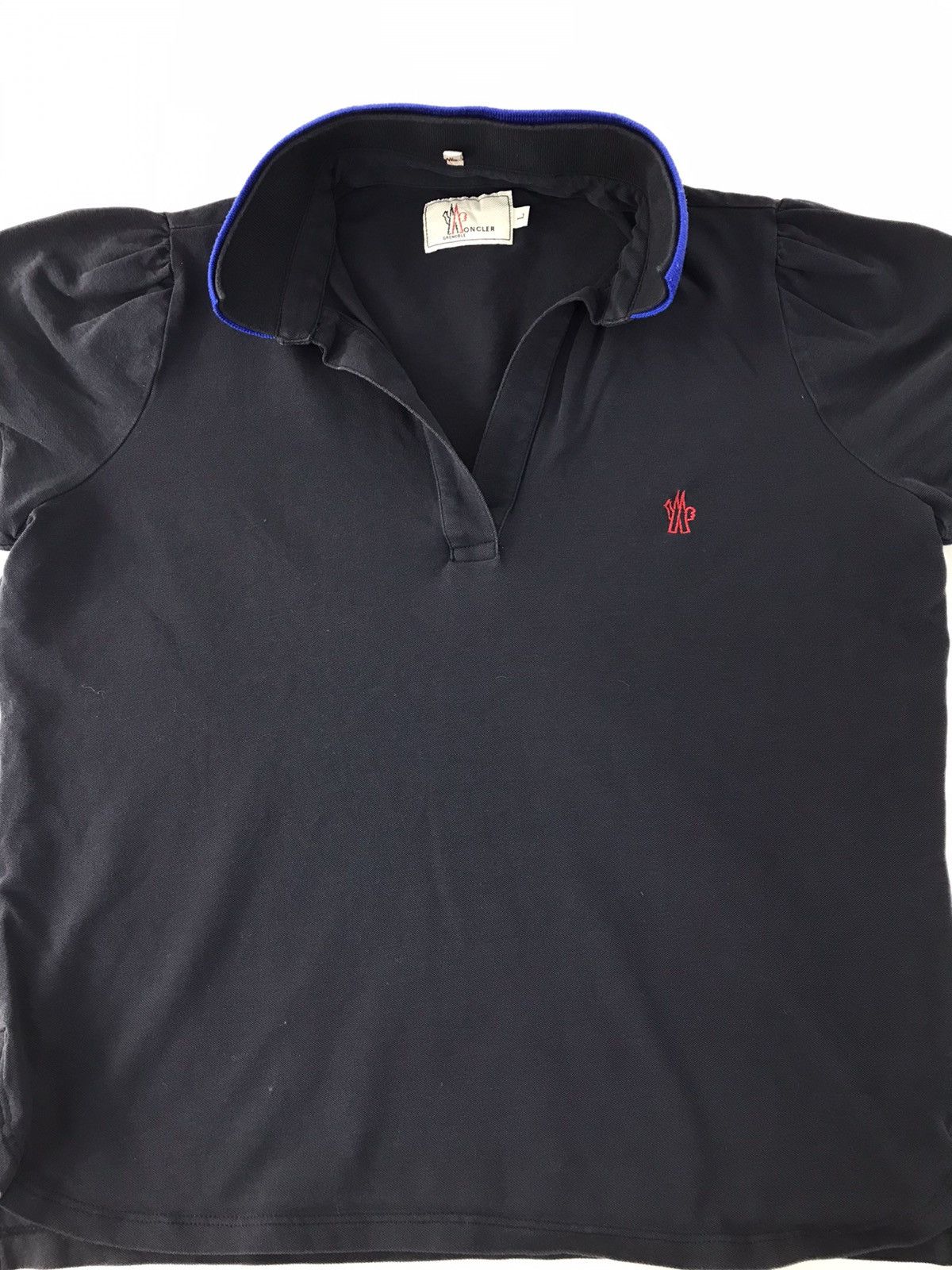 Moncler Moncler Grenoble Embroidery Logo Polo Tee Cap Sleeve Size L / US 10 / IT 46 - 2 Thumbnail