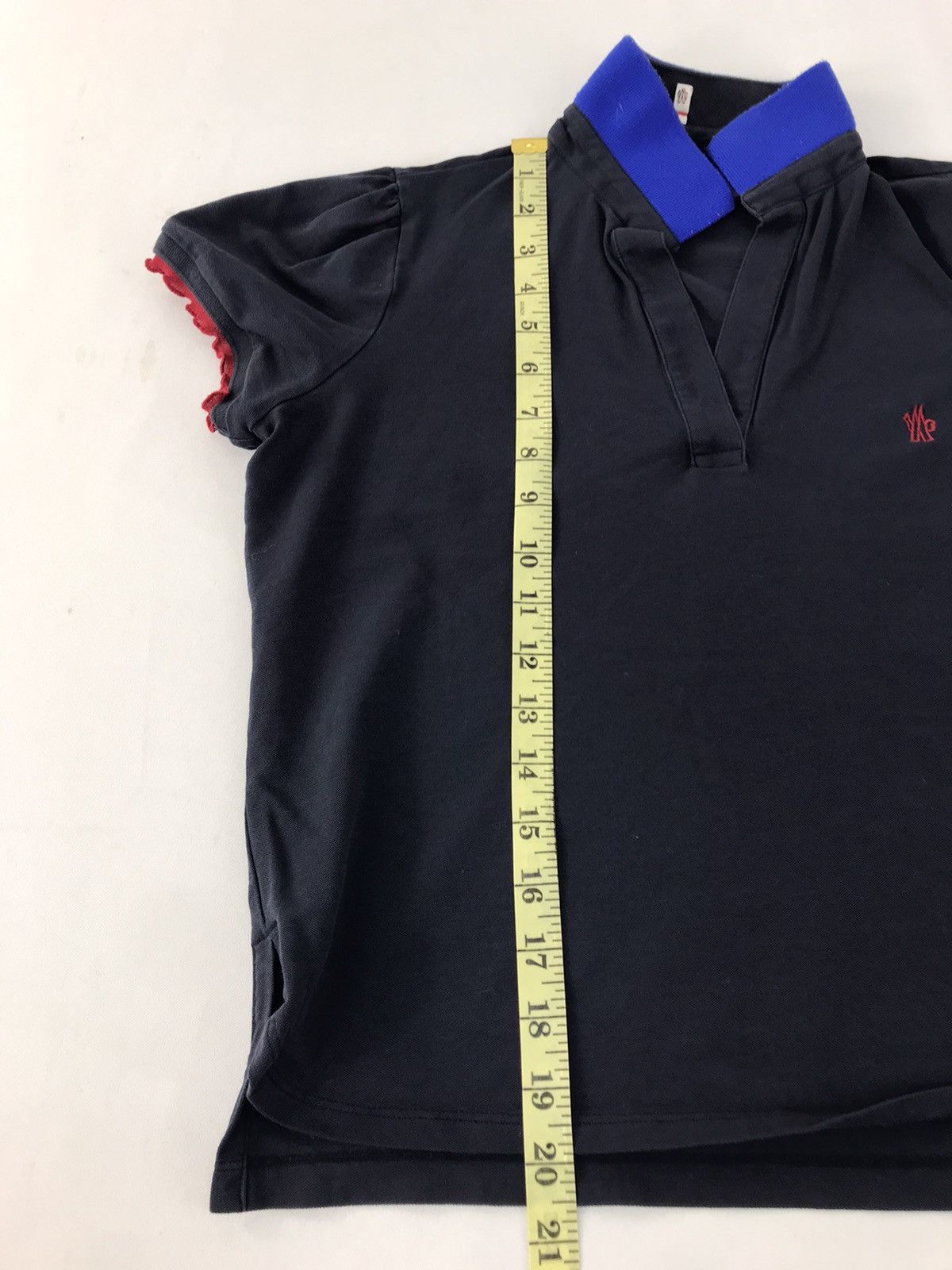 Moncler Moncler Grenoble Embroidery Logo Polo Tee Cap Sleeve Size L / US 10 / IT 46 - 11 Thumbnail