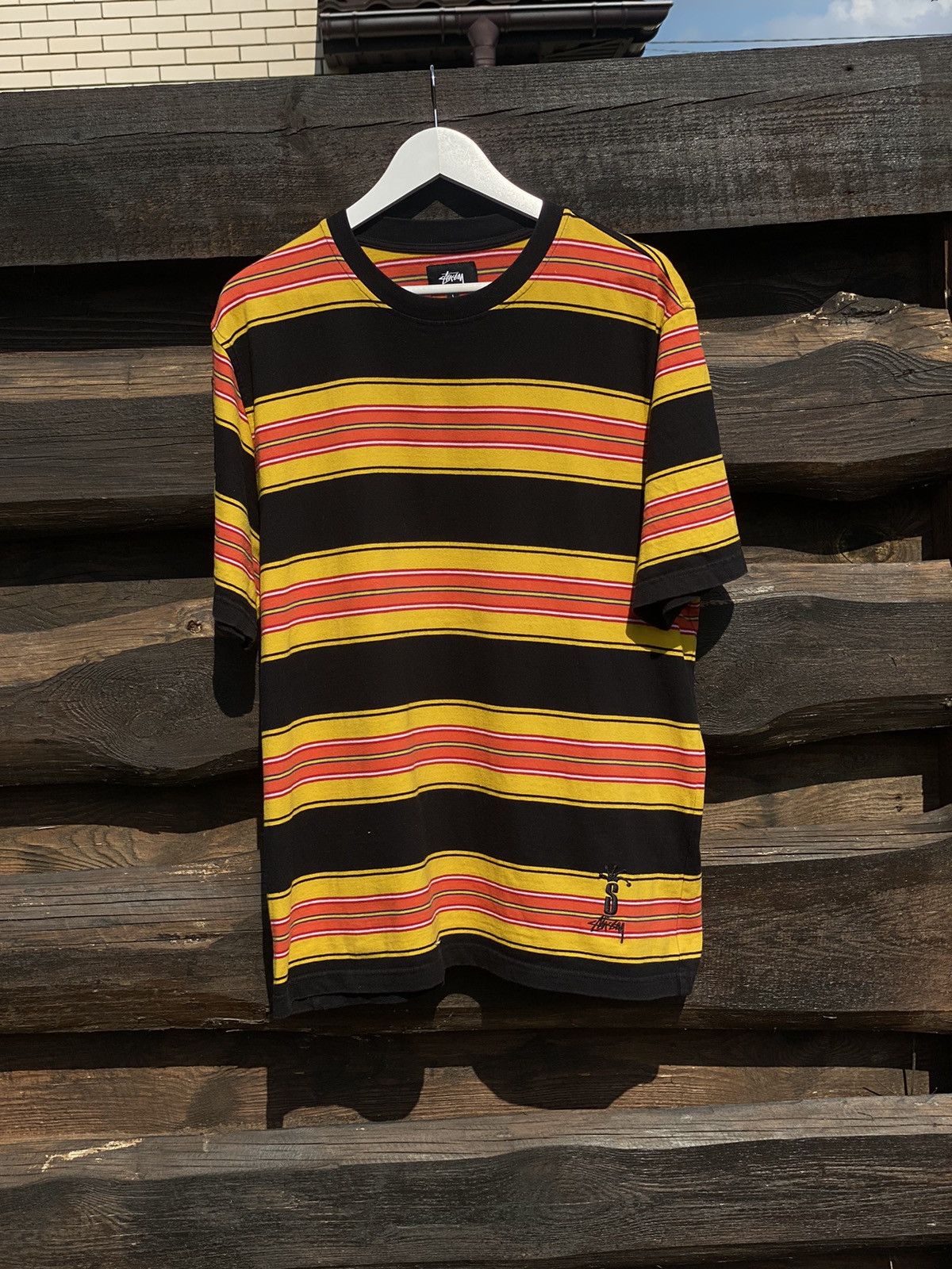 Stussy Stussy Vintage Striped tee t-shirt logo Size US L / EU 52-54 / 3 - 1 Thumbnail
