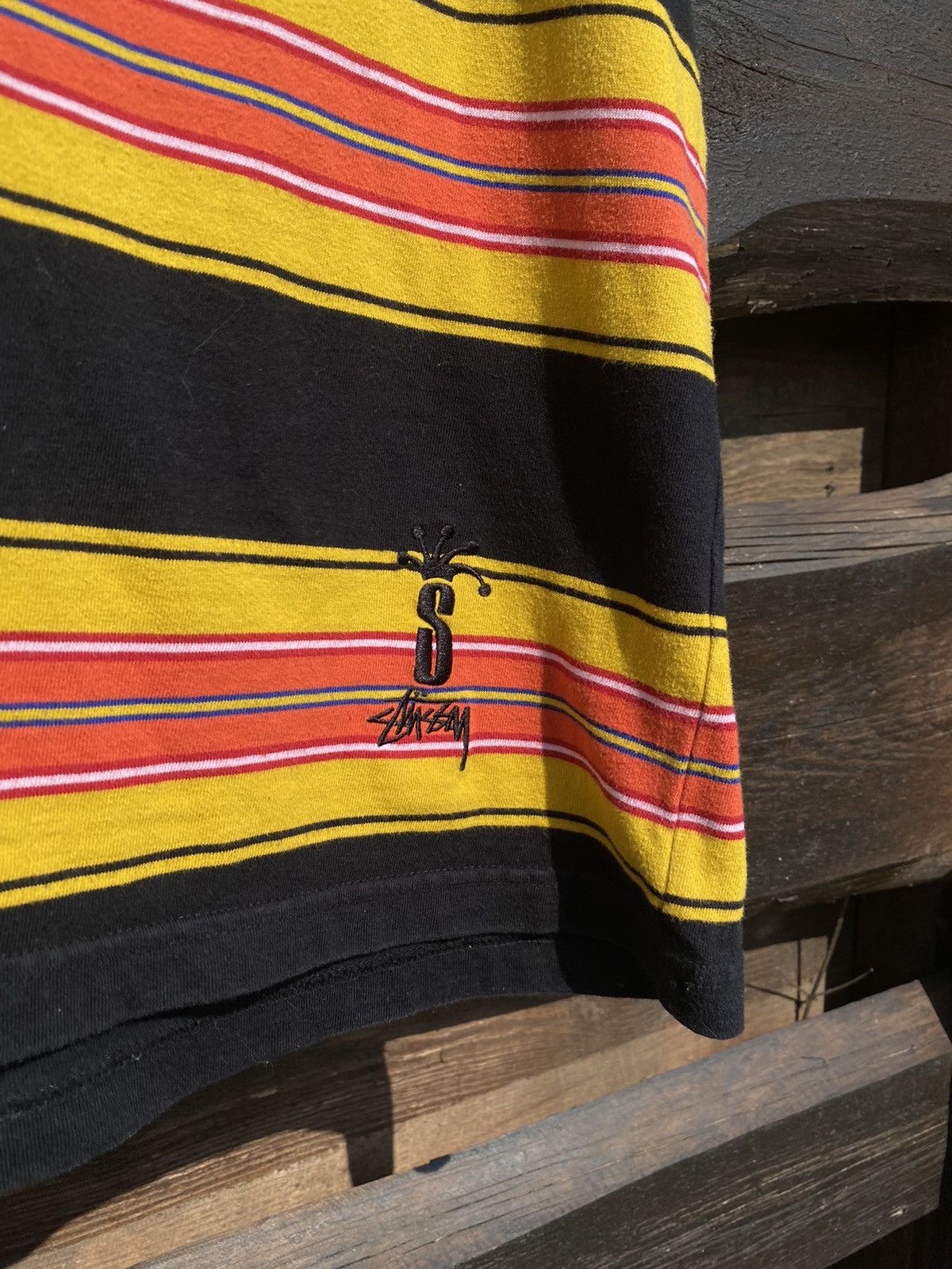 Stussy Stussy Vintage Striped tee t-shirt logo Size US L / EU 52-54 / 3 - 5 Thumbnail