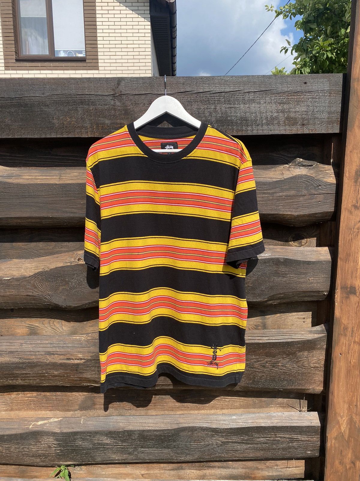 Stussy Stussy Vintage Striped tee t-shirt logo Size US L / EU 52-54 / 3 - 2 Thumbnail