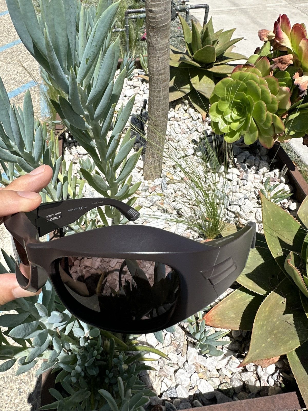 Bottega Veneta Bottega veneta cyclone cyclops sunglasses | Grailed