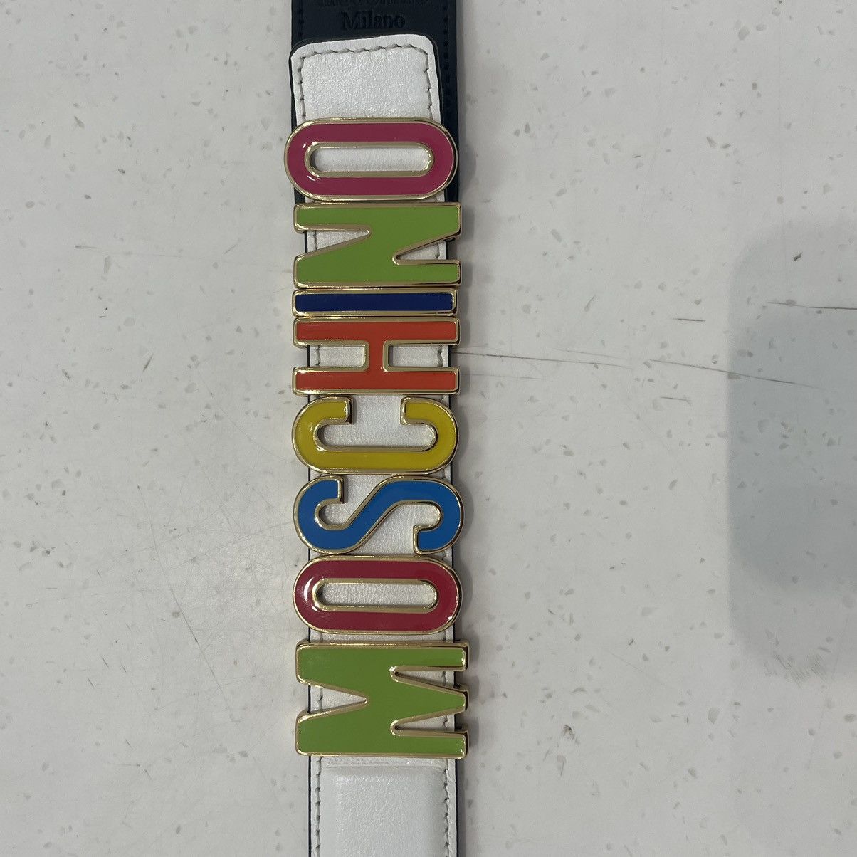 Moschino Moschino Multi Colored Belt Buckle Size 58 Size 40 - 2 Thumbnail