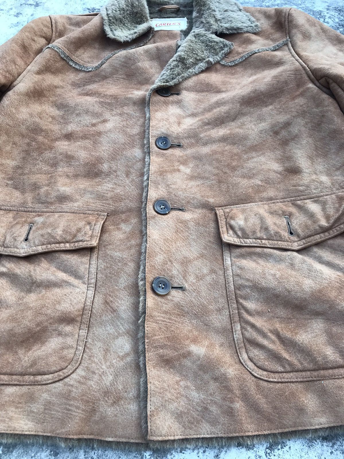Freewheelers Vintage 90's Carters Rare Design Leather Jacket Size US XXL / EU 58 / 5 - 6 Thumbnail