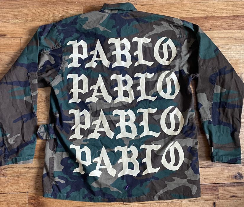 Life of pablo top camo jacket