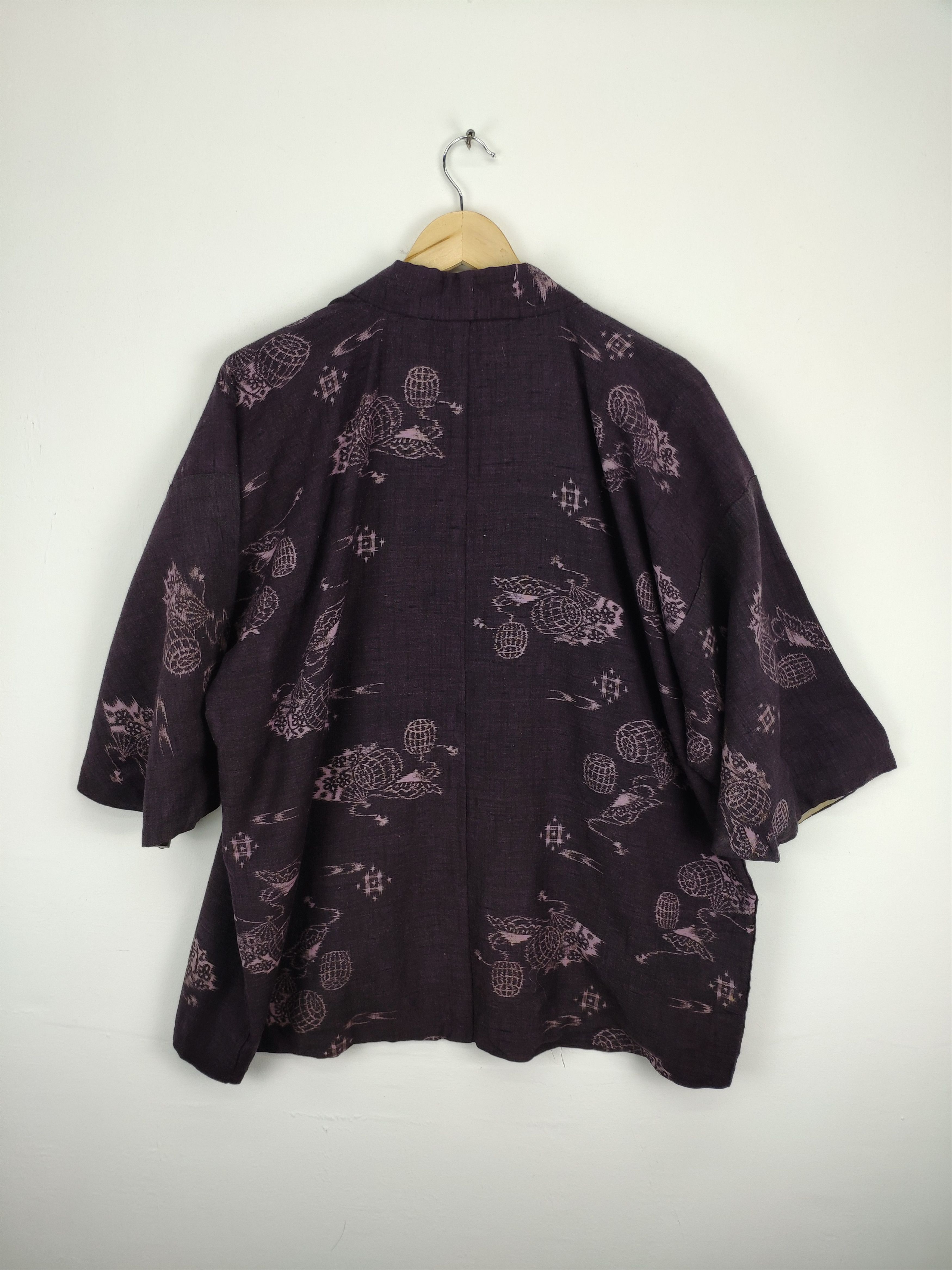 Japanese Brand × Vintage Vintage Noragi Kimono Cardigan Japanese Style Fullprint Size US L / EU 52-54 / 3 - 11 Thumbnail
