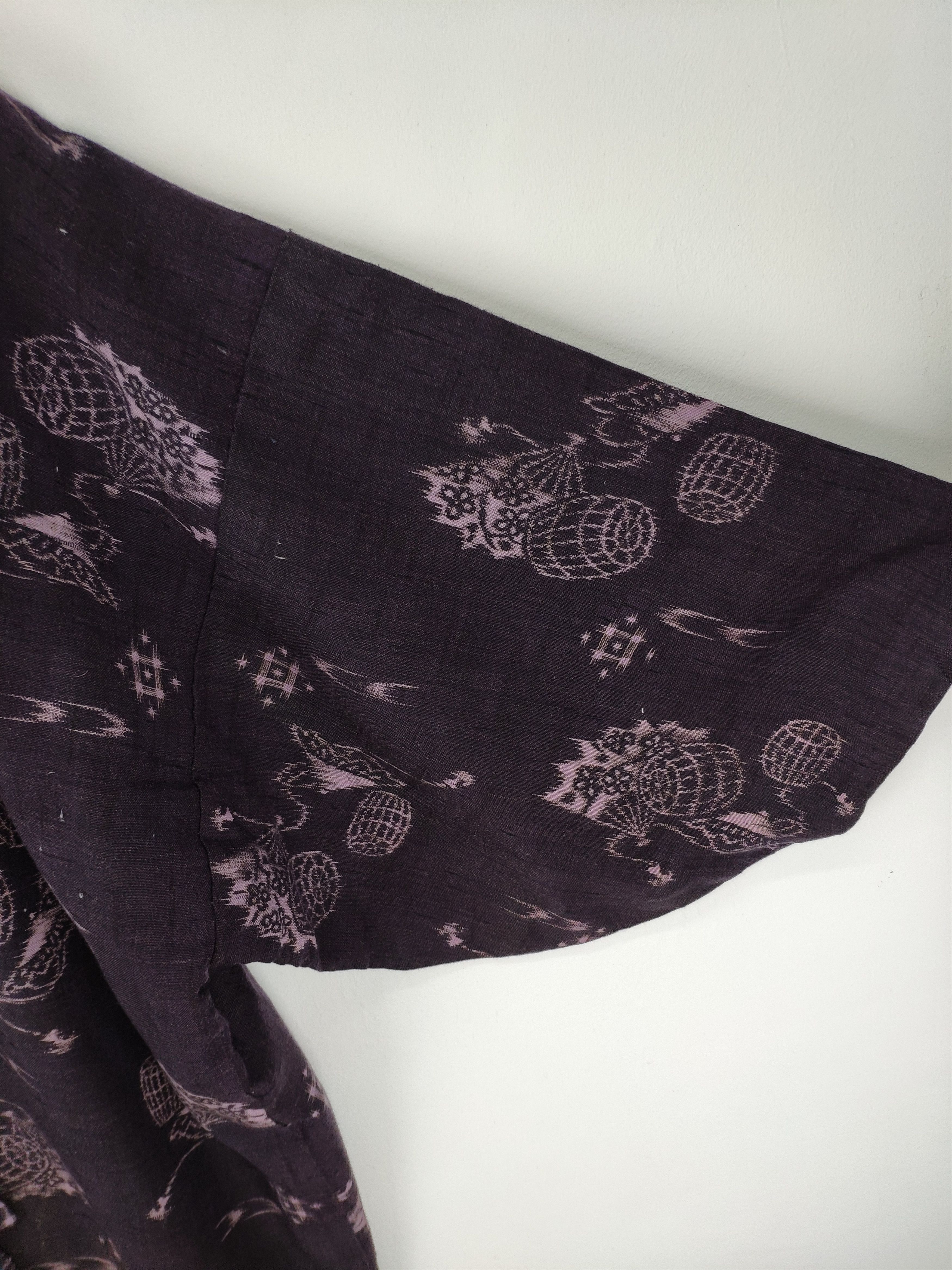 Japanese Brand × Vintage Vintage Noragi Kimono Cardigan Japanese Style Fullprint Size US L / EU 52-54 / 3 - 4 Thumbnail