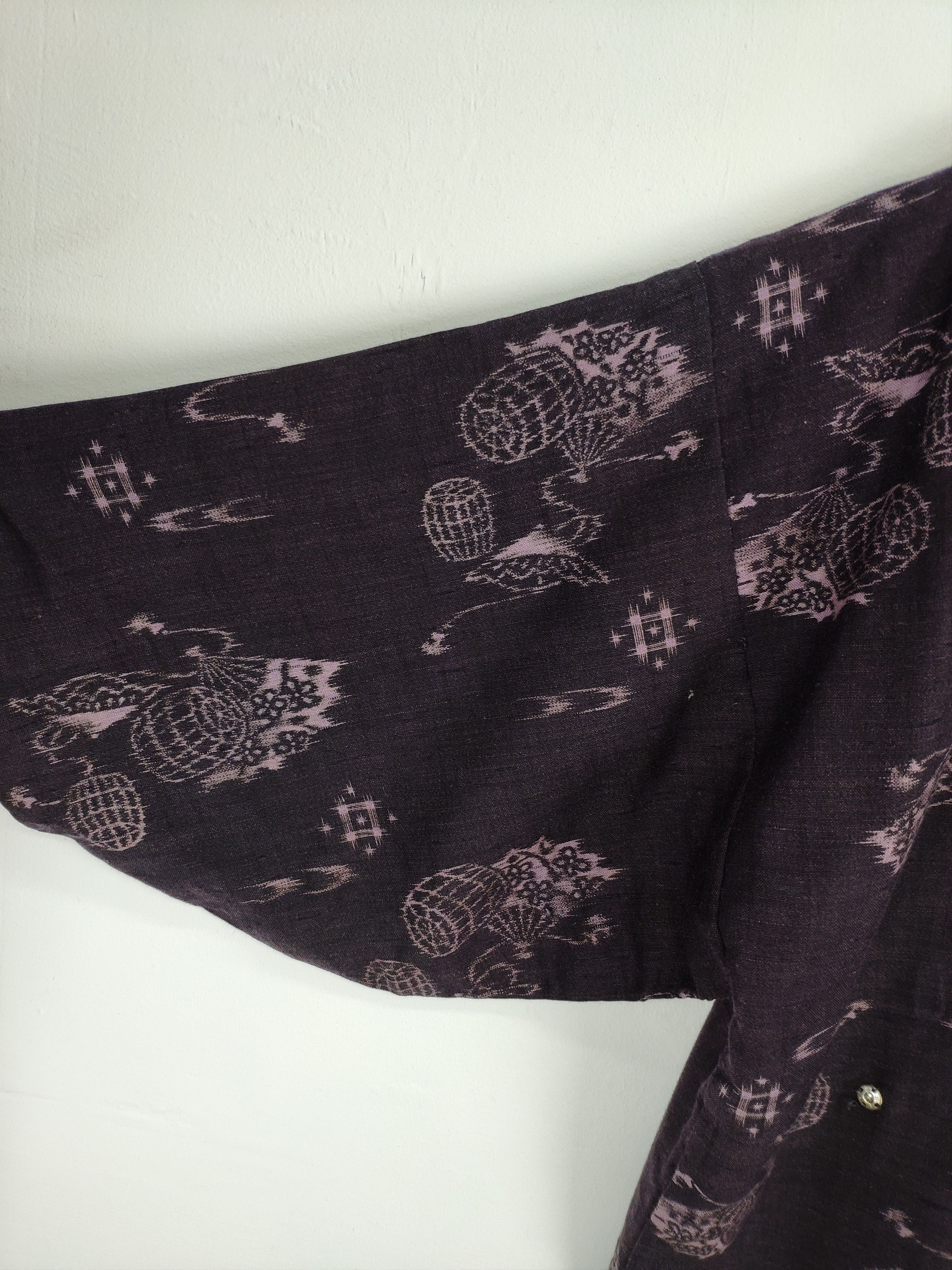 Japanese Brand × Vintage Vintage Noragi Kimono Cardigan Japanese Style Fullprint Size US L / EU 52-54 / 3 - 5 Thumbnail