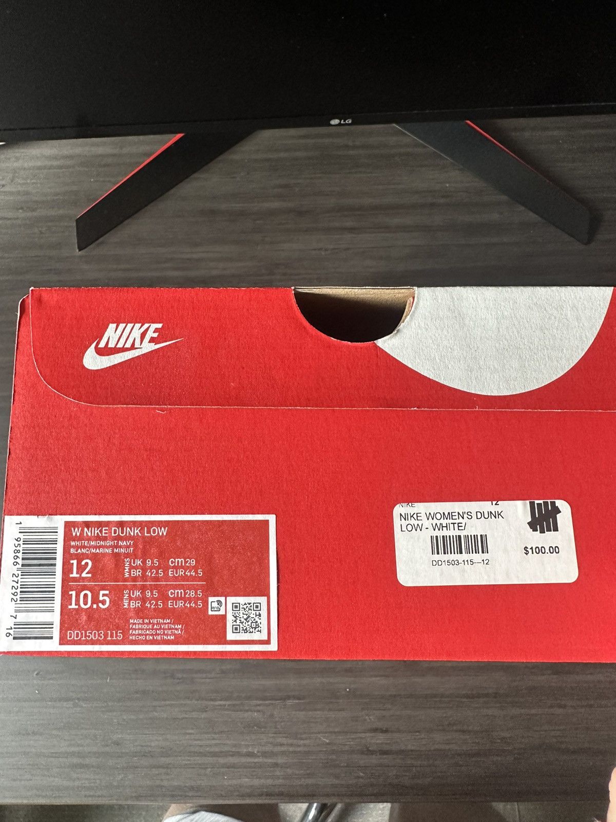 Nike Nike Dunk Low Vintage Navy Men 10.5 Size US 10.5 / EU 43-44 - 7 Thumbnail