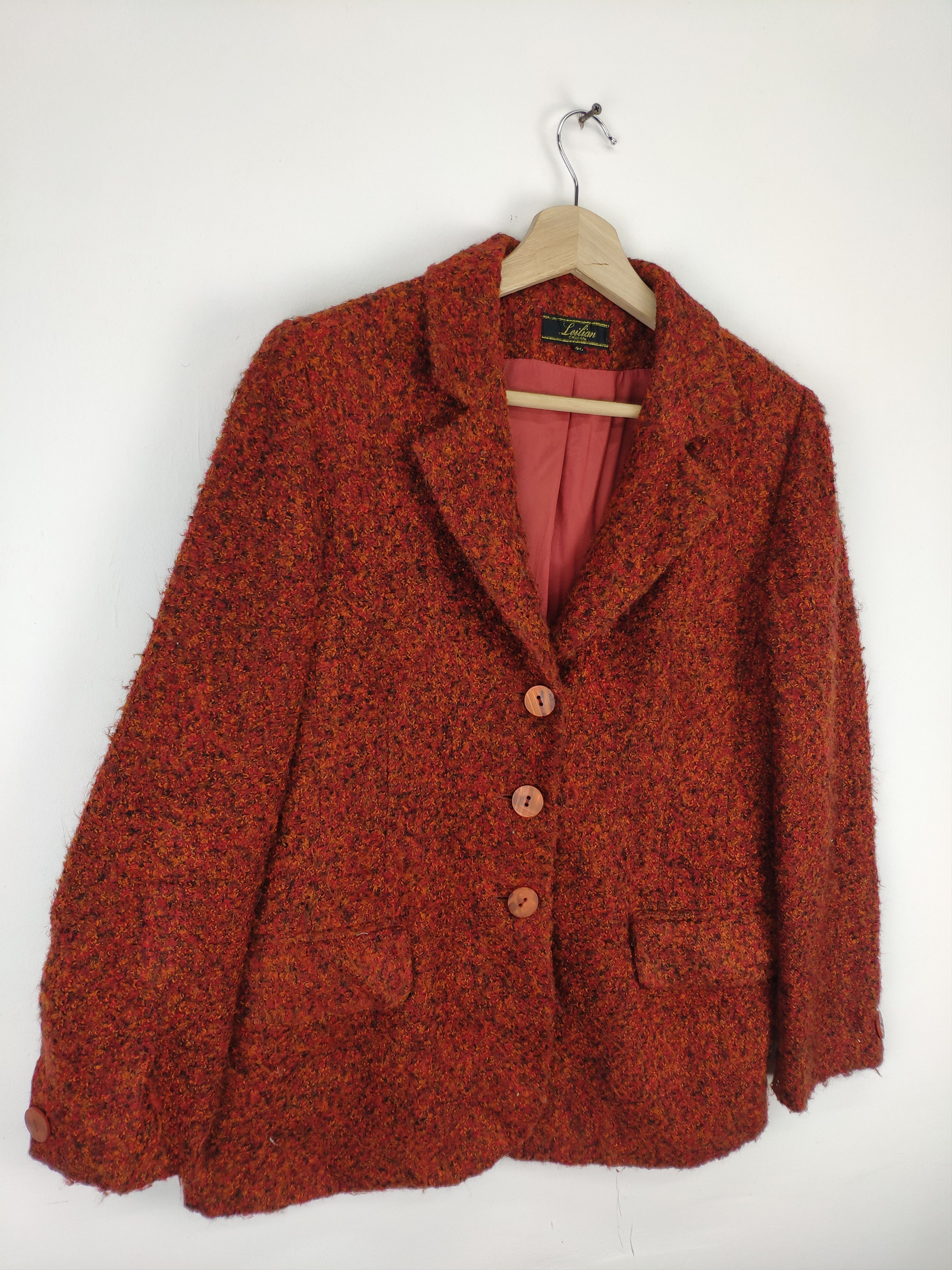 Designer Vintage Wool Blazer Leilian Size M / US 6-8 / IT 42-44 - 9 Thumbnail