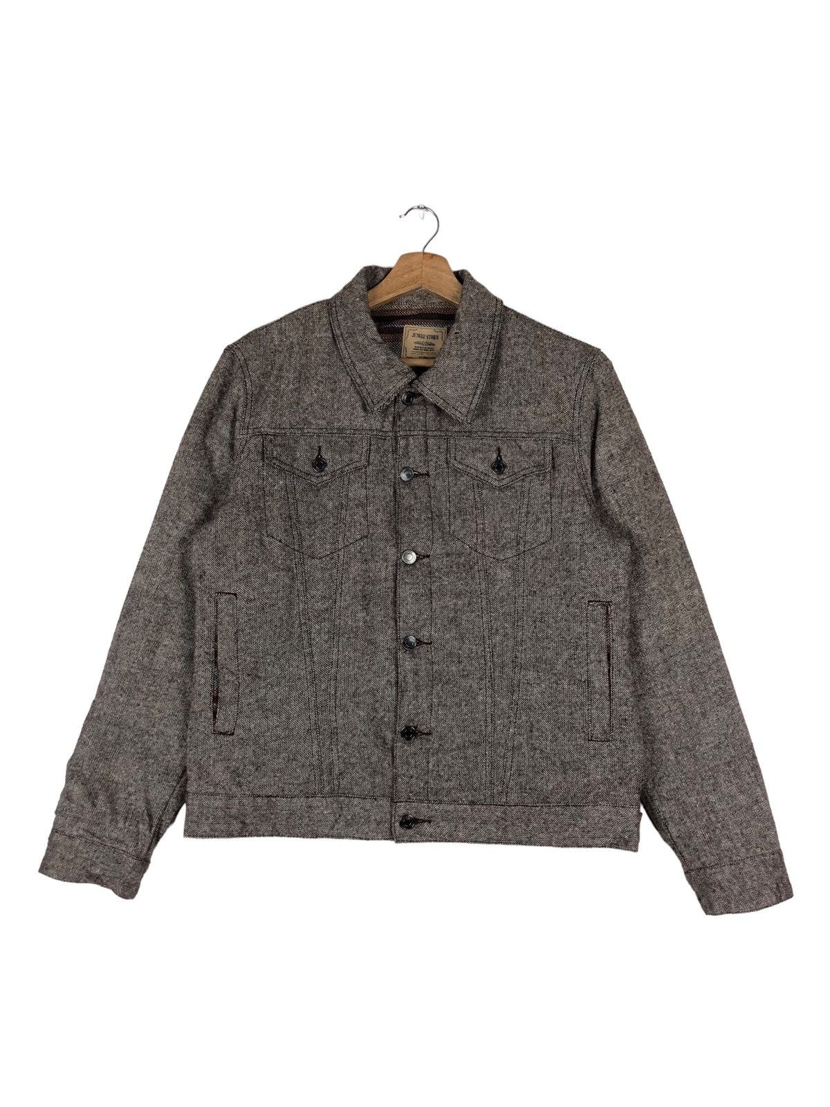Japanese Brand Jungle Storm Double Pocket Beige Trucker Jacket Size US L / EU 52-54 / 3 - 1 Thumbnail