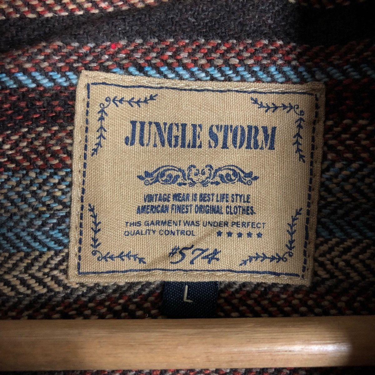 Japanese Brand Jungle Storm Double Pocket Beige Trucker Jacket Size US L / EU 52-54 / 3 - 7 Thumbnail