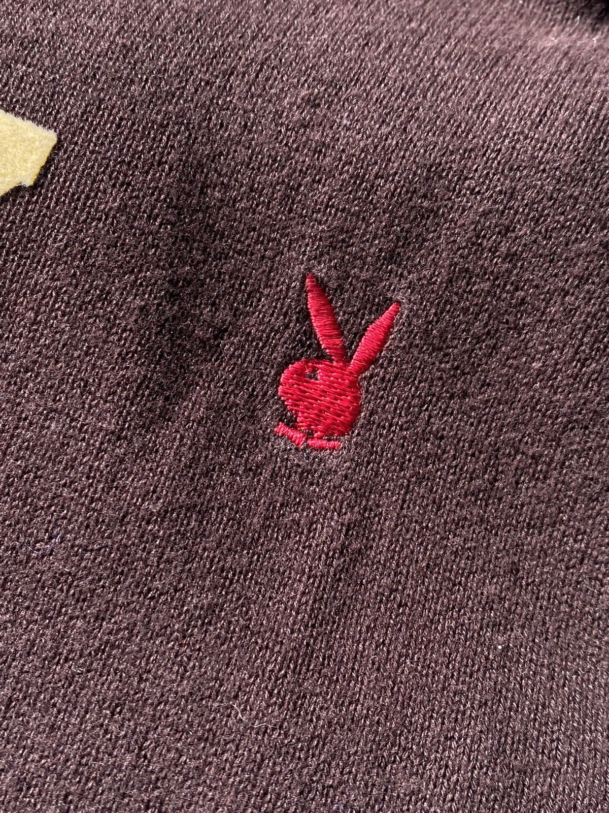 Playboy × Vintage Playboy hoodie vintage 2002 brown logo embroidered Size US M / EU 48-50 / 2 - 5 Thumbnail